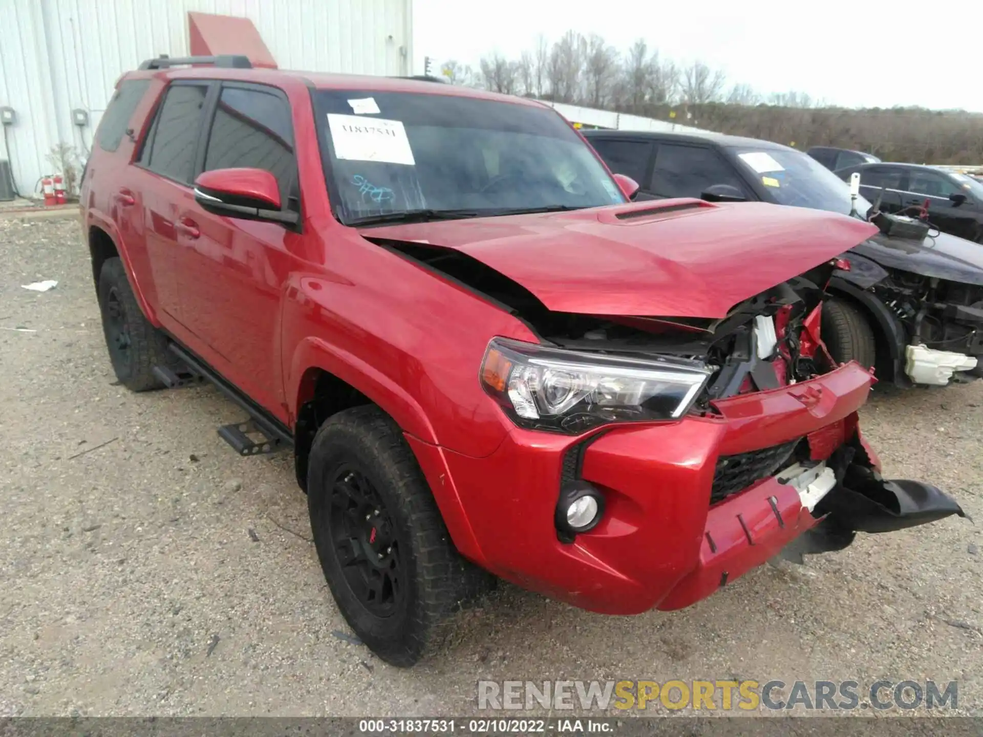 1 Photograph of a damaged car JTEBU5JR3K5695521 TOYOTA 4RUNNER 2019