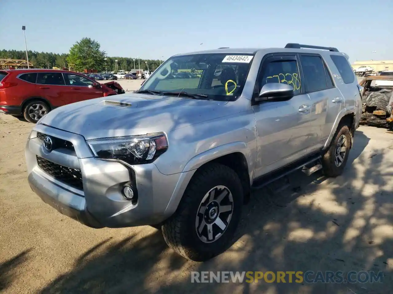 2 Photograph of a damaged car JTEBU5JR3K5696085 TOYOTA 4RUNNER 2019