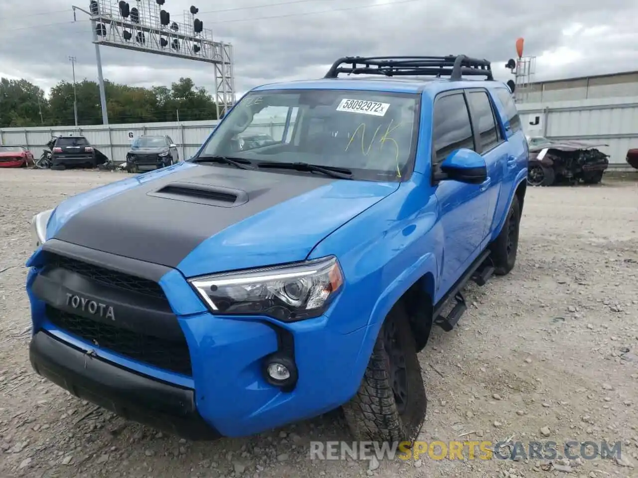 2 Photograph of a damaged car JTEBU5JR3K5712916 TOYOTA 4RUNNER 2019