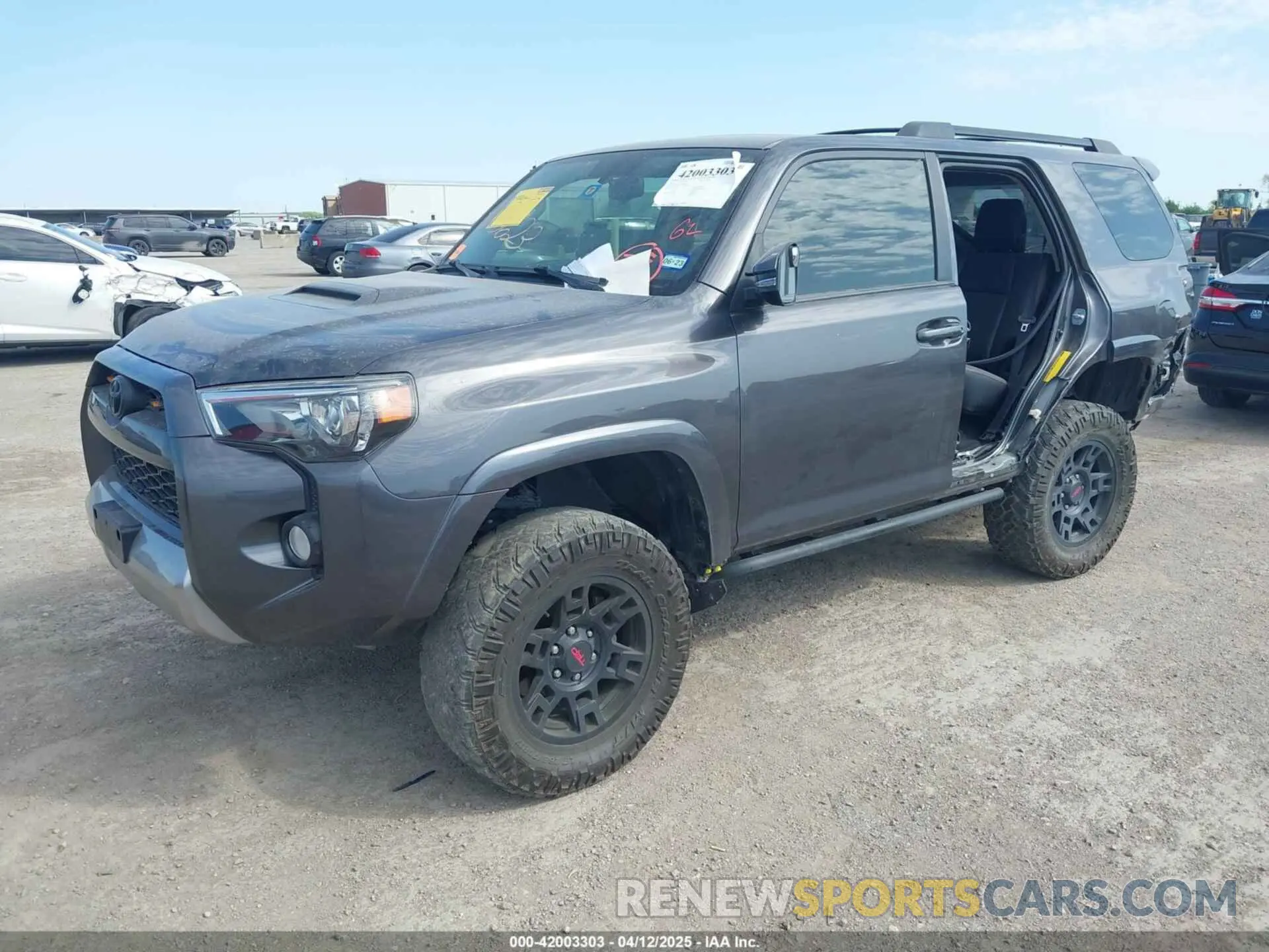 2 Photograph of a damaged car JTEBU5JR3K5713628 TOYOTA 4RUNNER 2019
