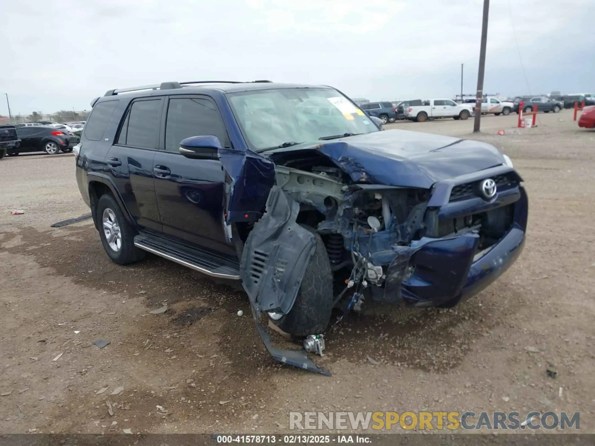 1 Photograph of a damaged car JTEBU5JR3K5722863 TOYOTA 4RUNNER 2019
