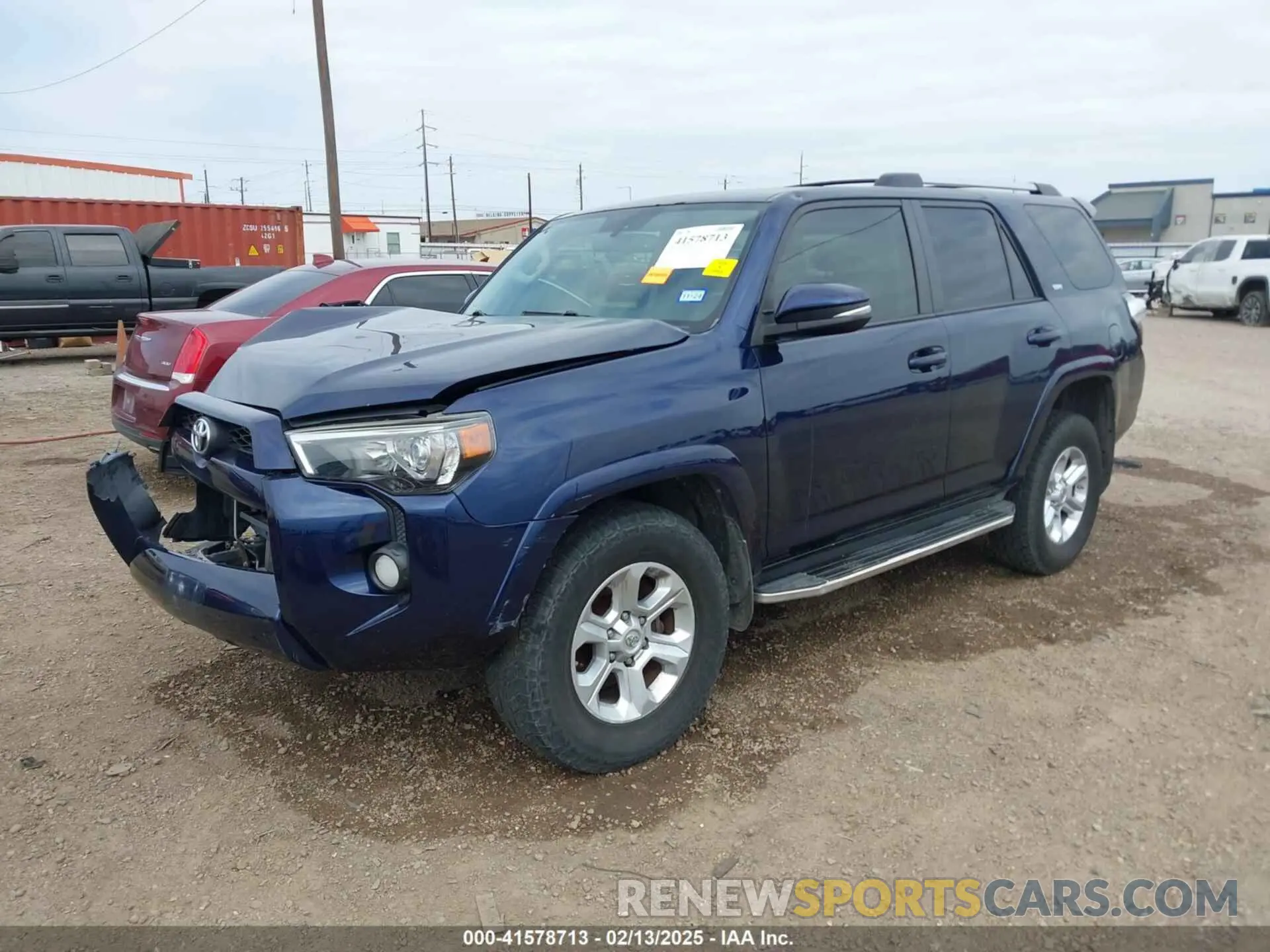 2 Photograph of a damaged car JTEBU5JR3K5722863 TOYOTA 4RUNNER 2019