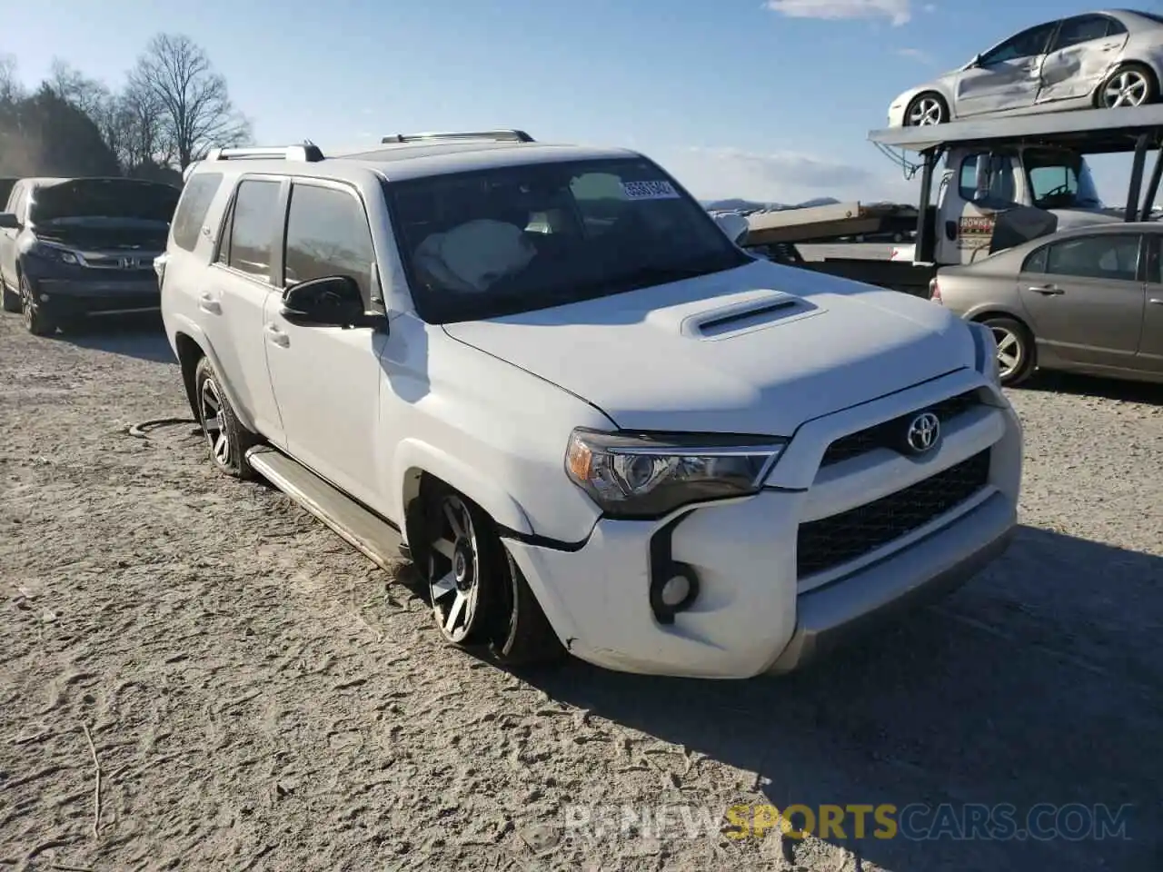 1 Photograph of a damaged car JTEBU5JR3K5727352 TOYOTA 4RUNNER 2019