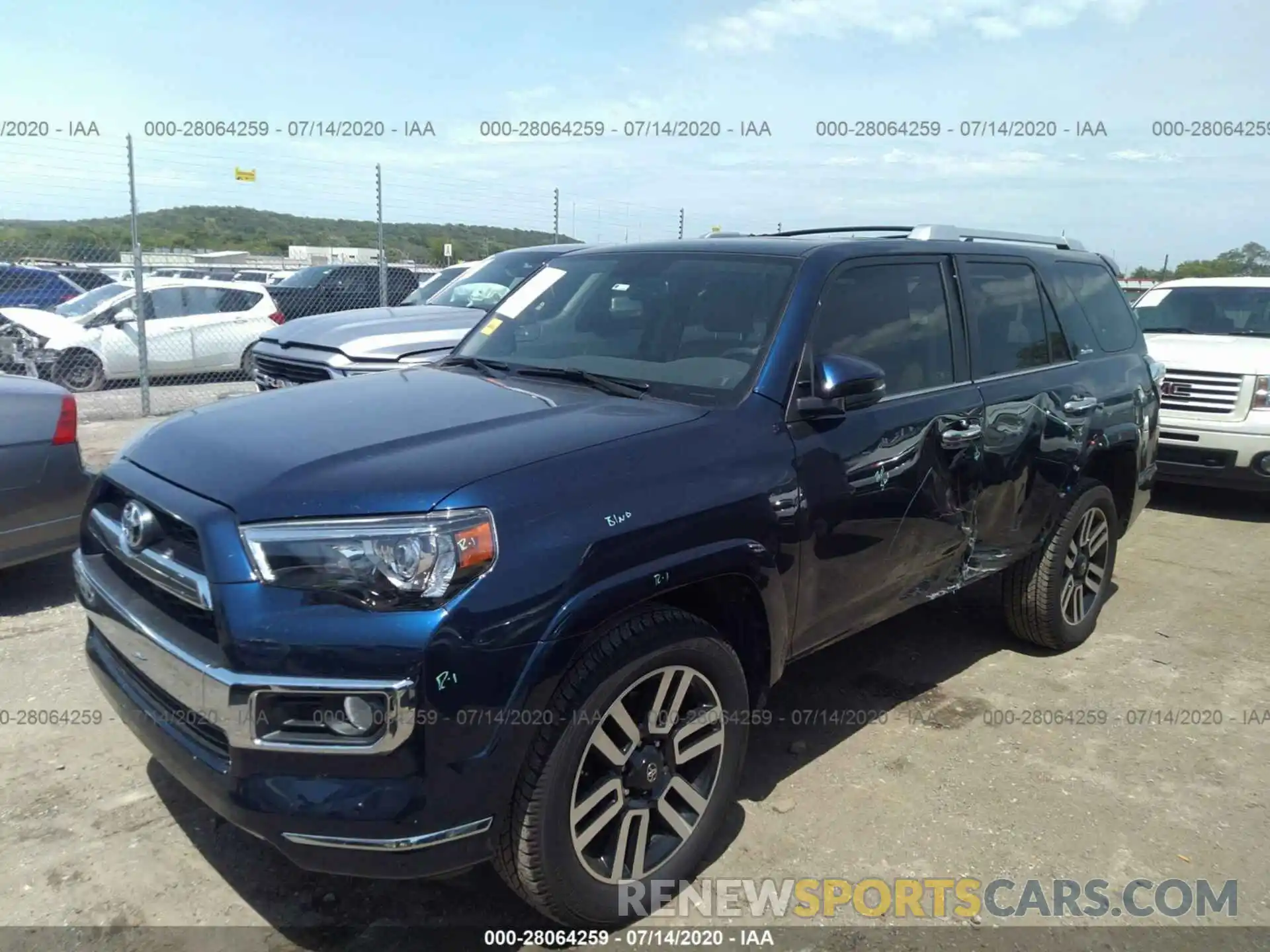 2 Photograph of a damaged car JTEBU5JR3K5735497 TOYOTA 4RUNNER 2019