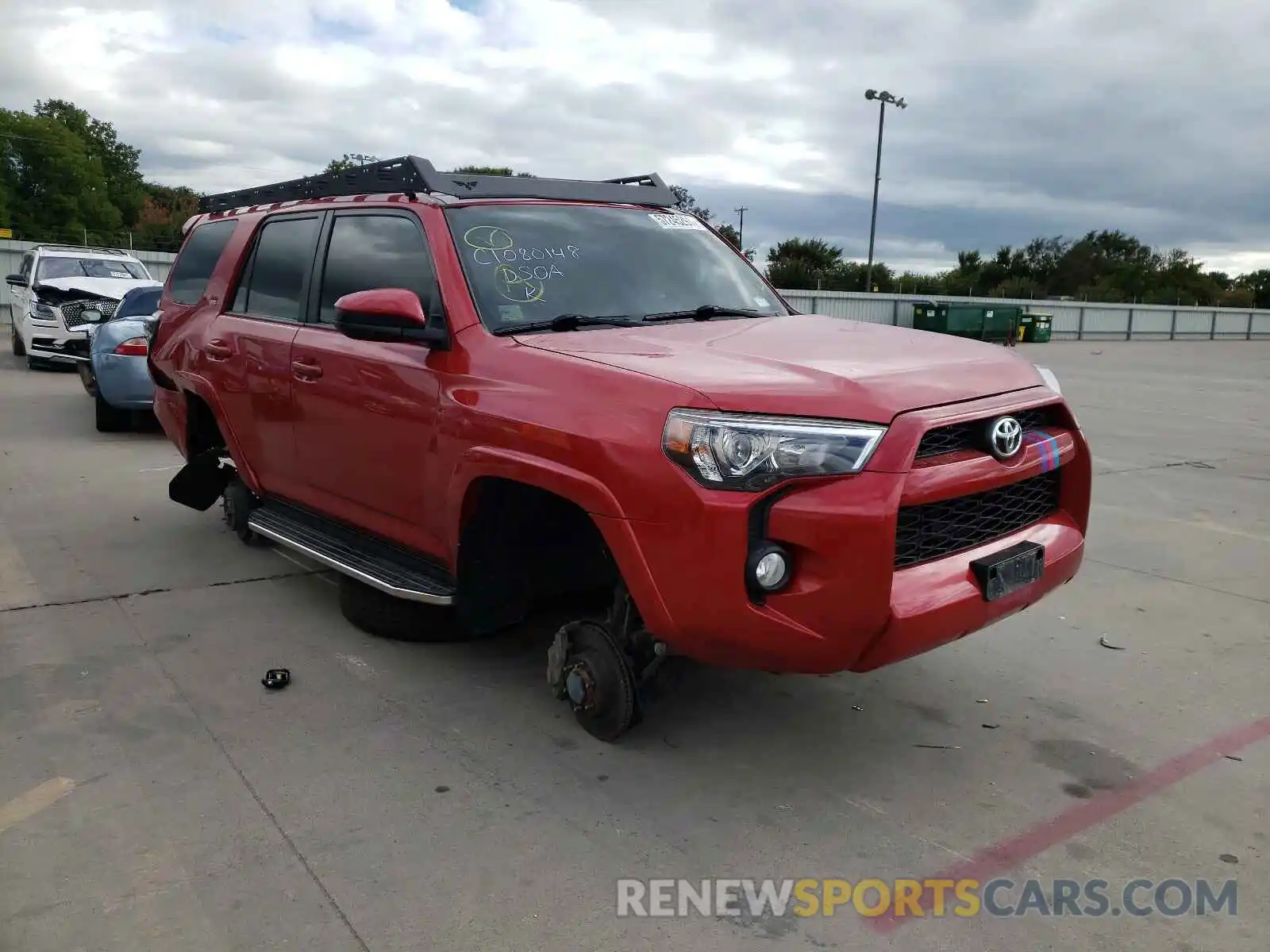 1 Photograph of a damaged car JTEBU5JR4K5615028 TOYOTA 4RUNNER 2019