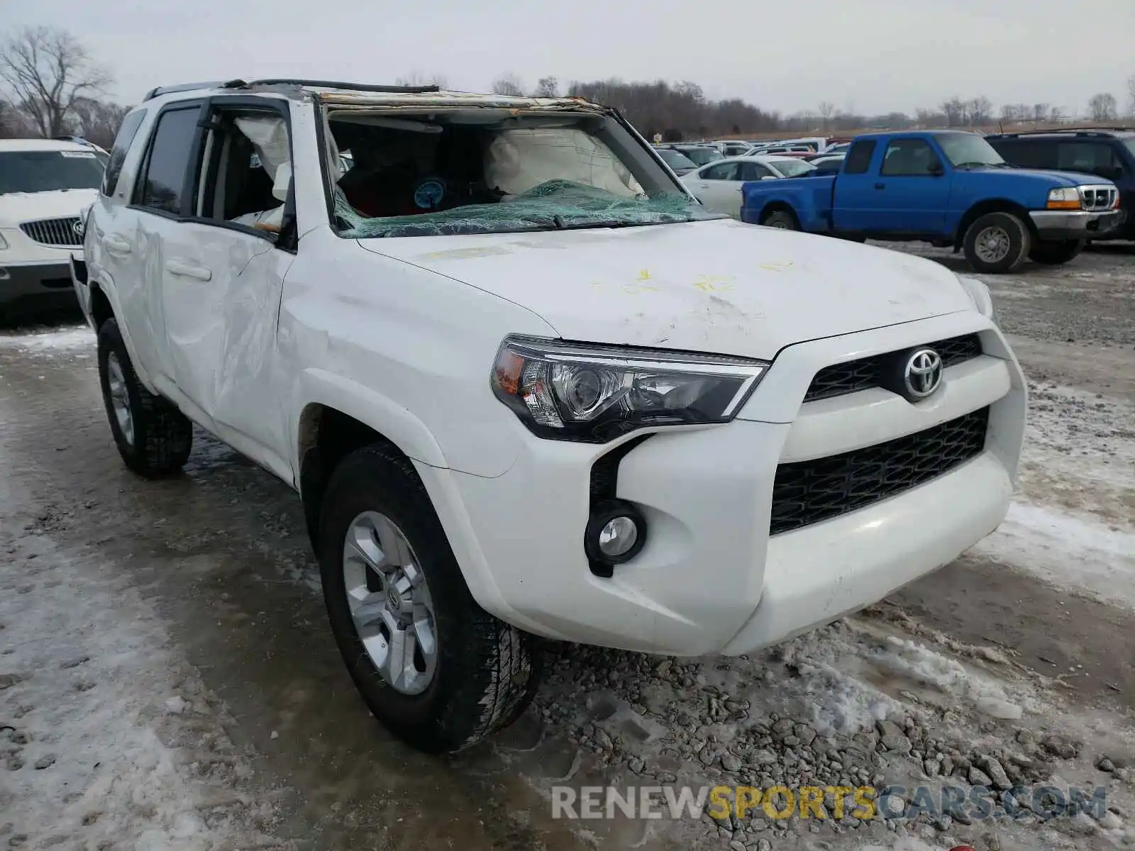 1 Photograph of a damaged car JTEBU5JR4K5631424 TOYOTA 4RUNNER 2019