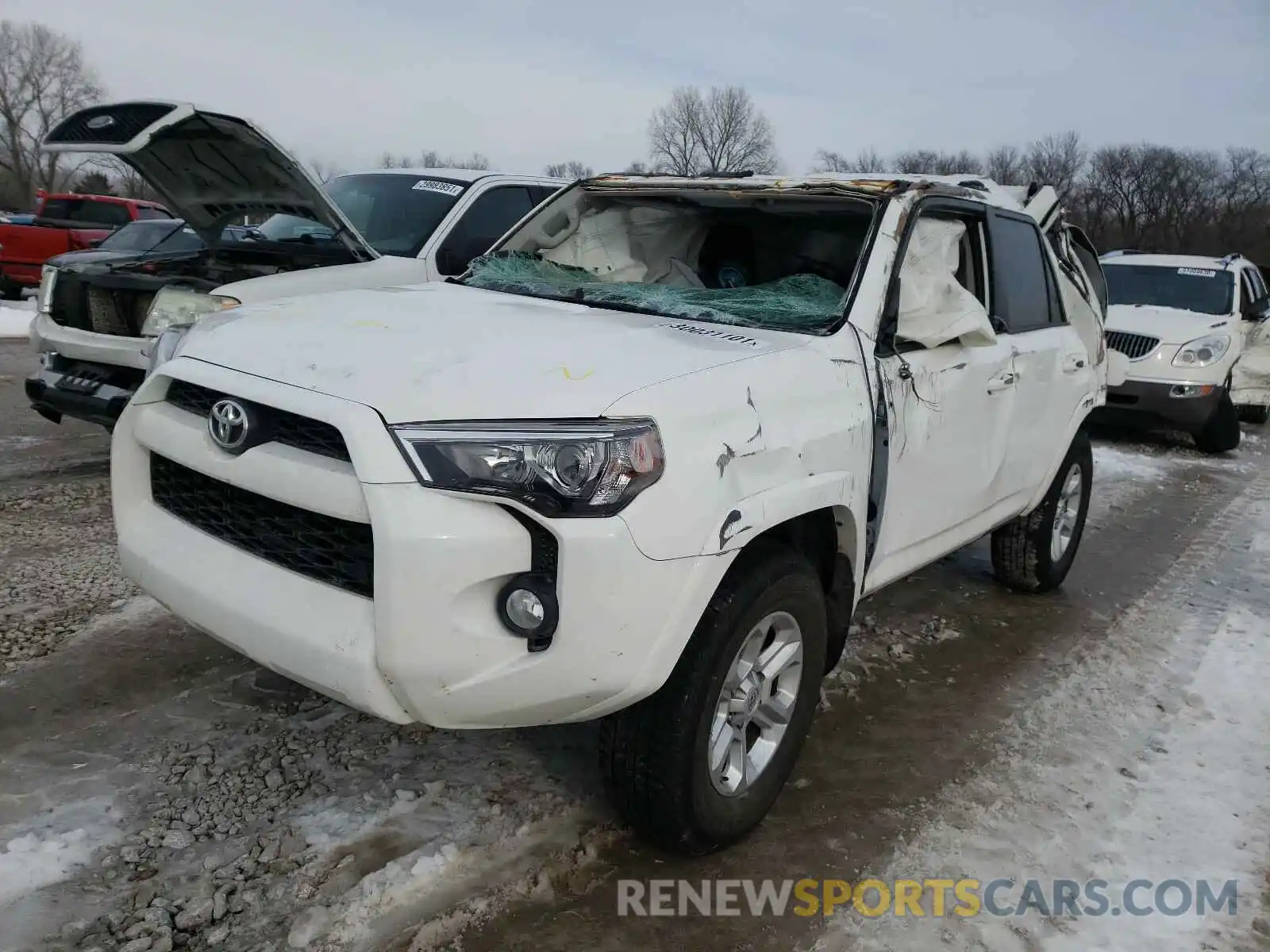 2 Photograph of a damaged car JTEBU5JR4K5631424 TOYOTA 4RUNNER 2019