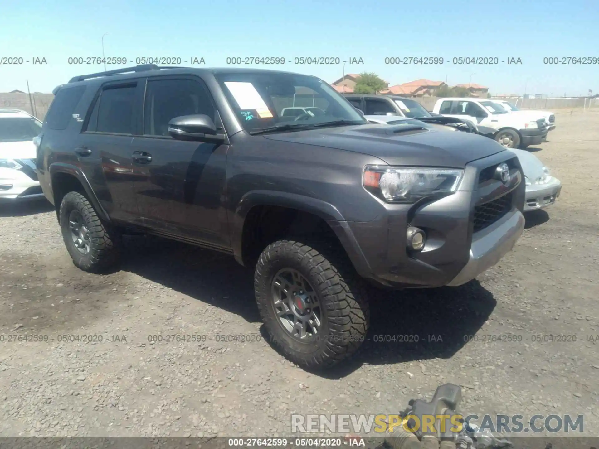 1 Photograph of a damaged car JTEBU5JR4K5651642 TOYOTA 4RUNNER 2019