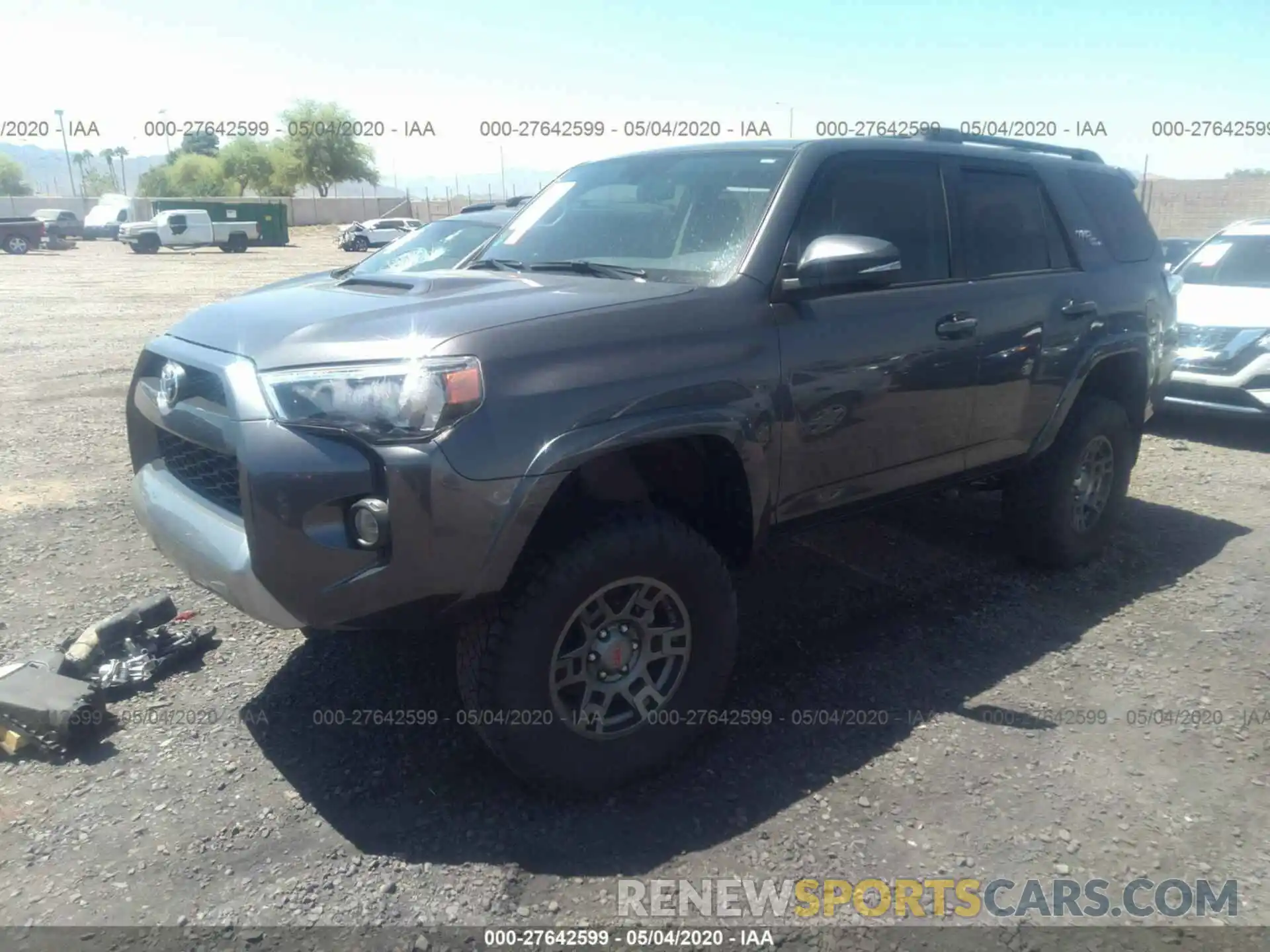 2 Photograph of a damaged car JTEBU5JR4K5651642 TOYOTA 4RUNNER 2019