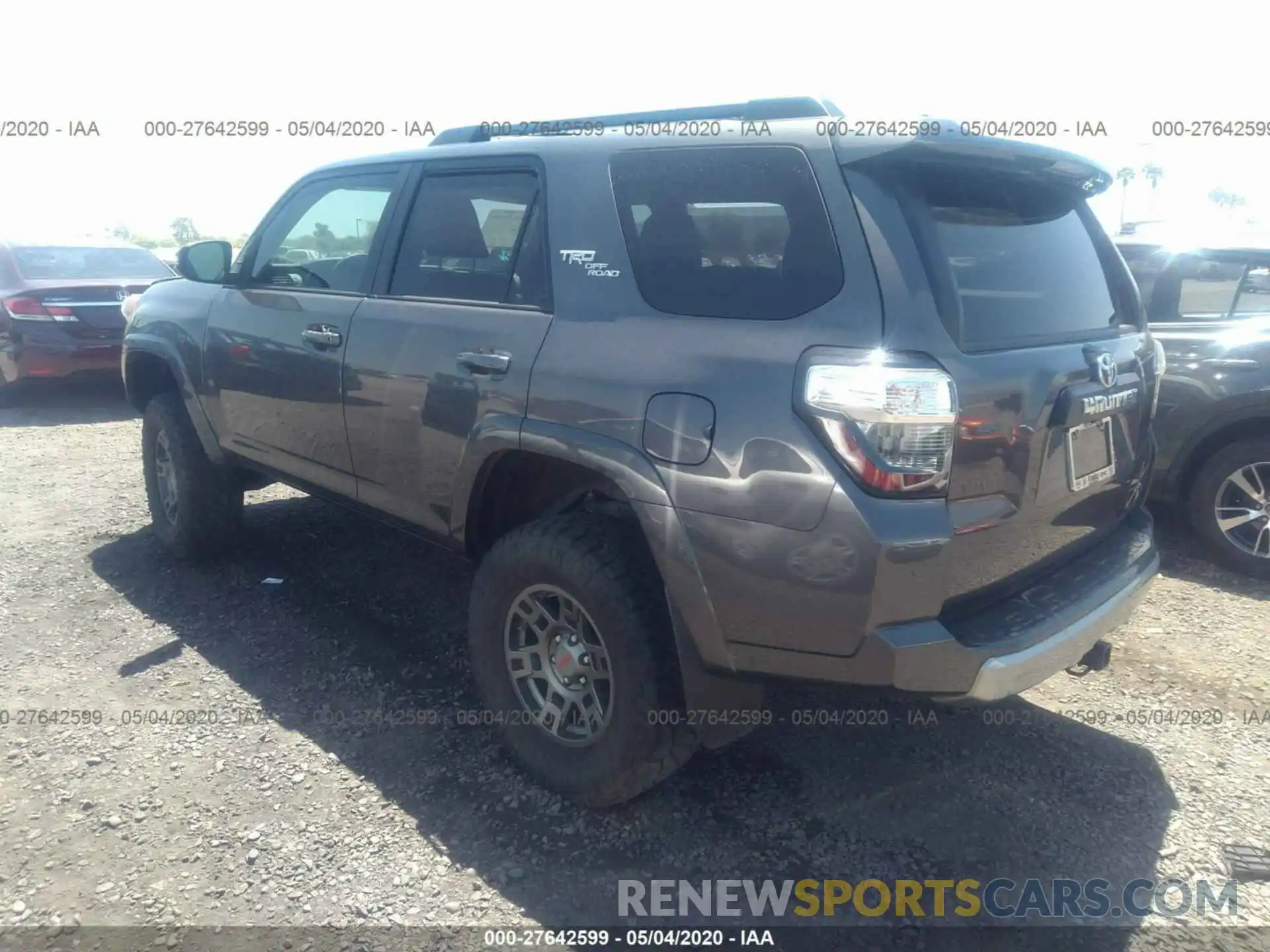 3 Photograph of a damaged car JTEBU5JR4K5651642 TOYOTA 4RUNNER 2019