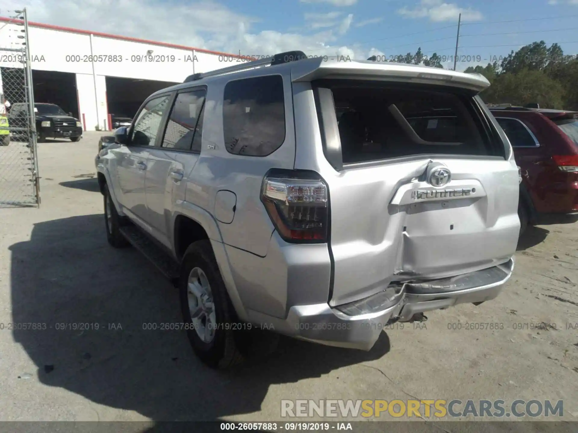 3 Photograph of a damaged car JTEBU5JR4K5658400 TOYOTA 4RUNNER 2019