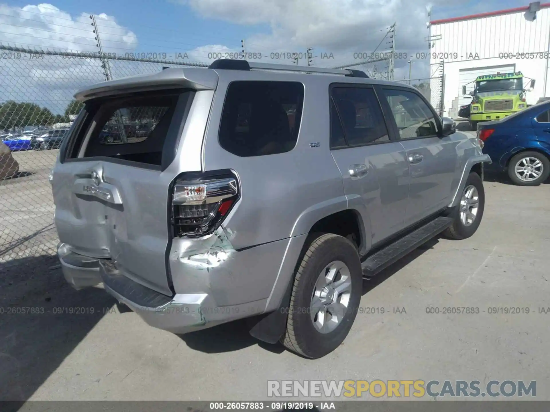 4 Photograph of a damaged car JTEBU5JR4K5658400 TOYOTA 4RUNNER 2019