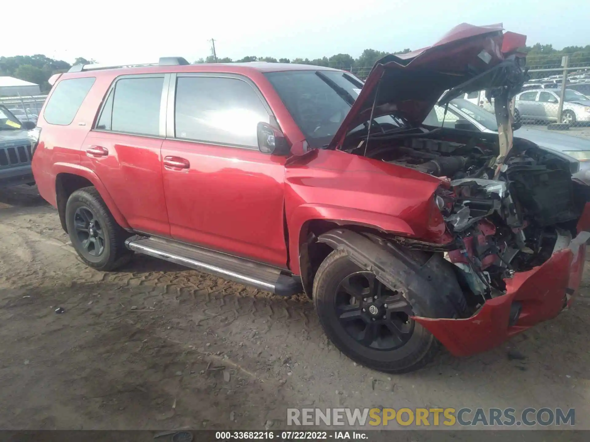 1 Photograph of a damaged car JTEBU5JR4K5660096 TOYOTA 4RUNNER 2019