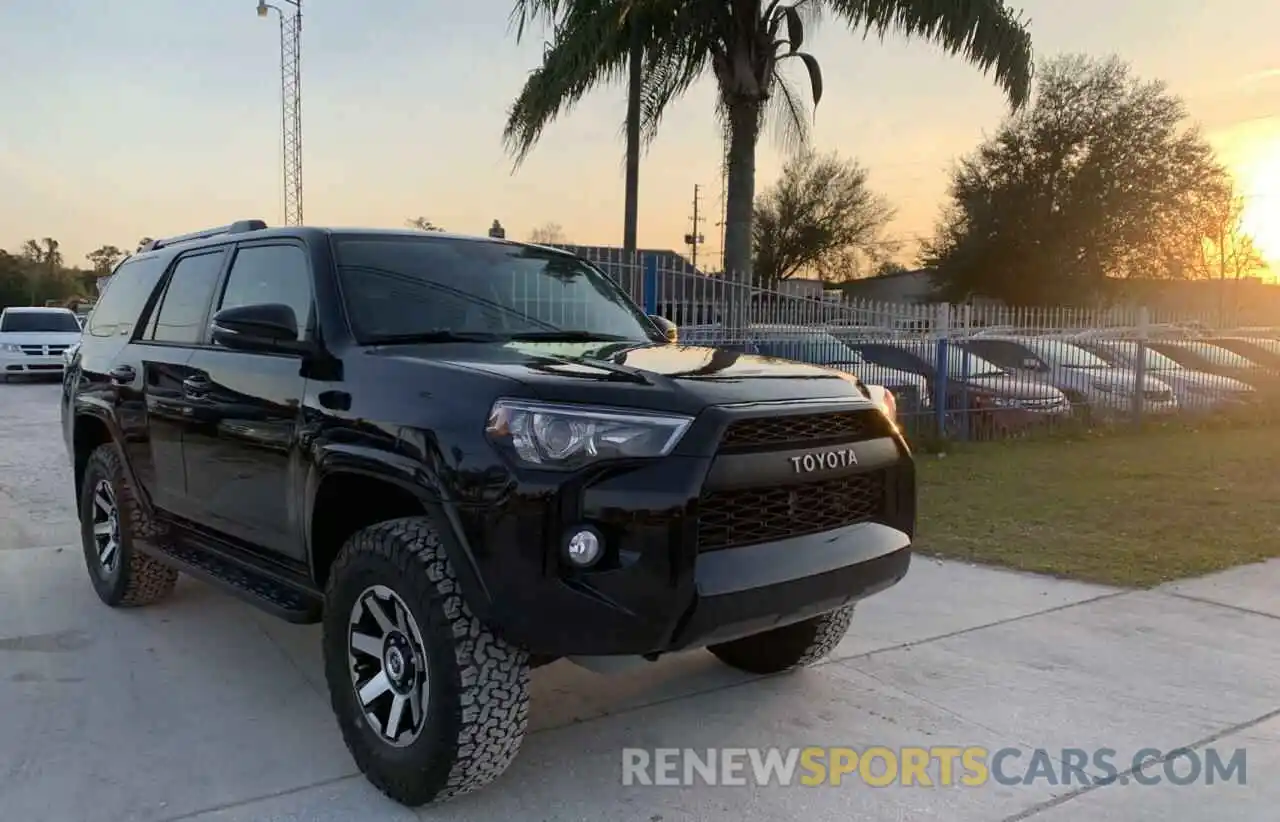 1 Photograph of a damaged car JTEBU5JR4K5683121 TOYOTA 4RUNNER 2019