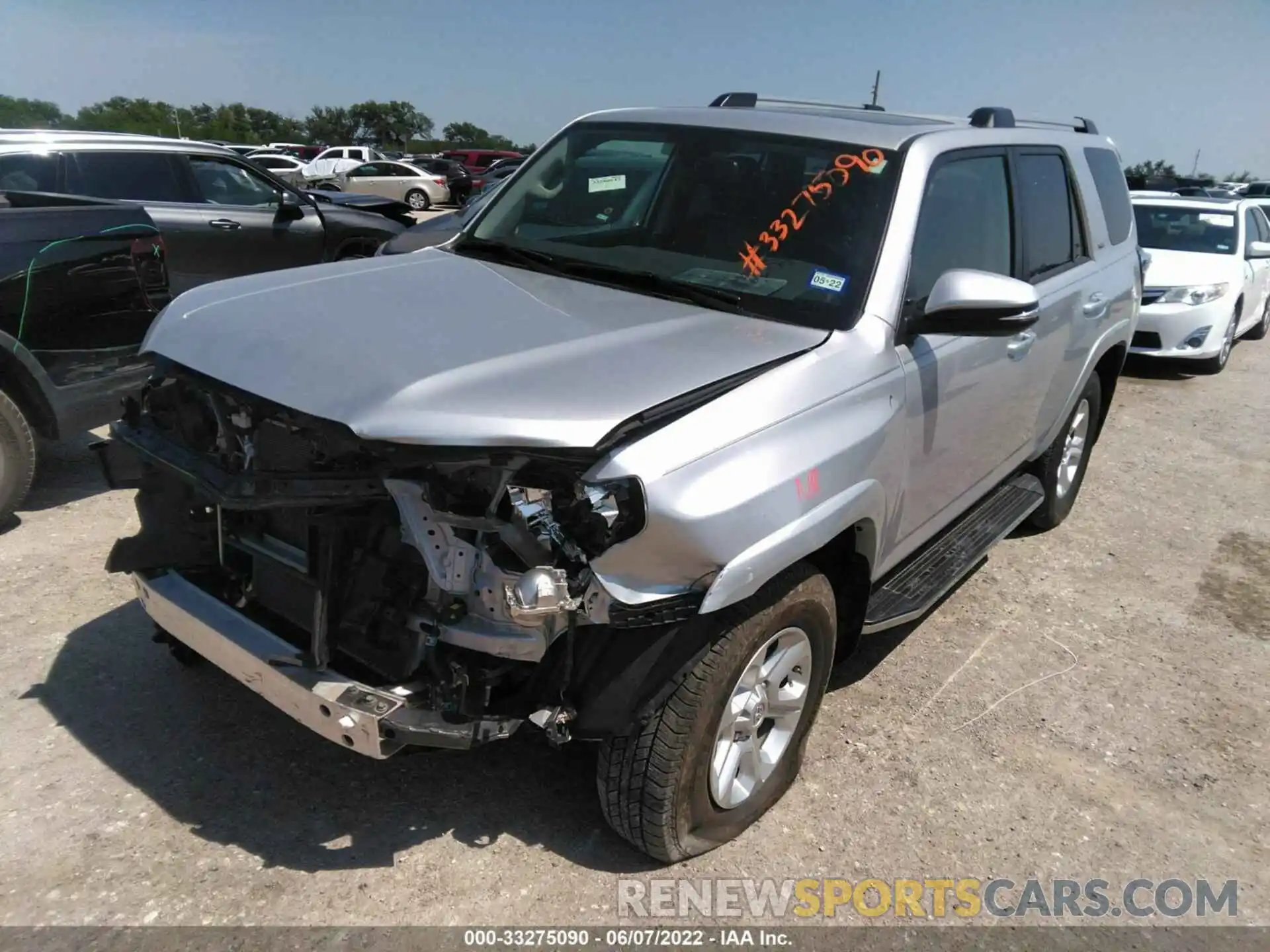 2 Photograph of a damaged car JTEBU5JR4K5688660 TOYOTA 4RUNNER 2019