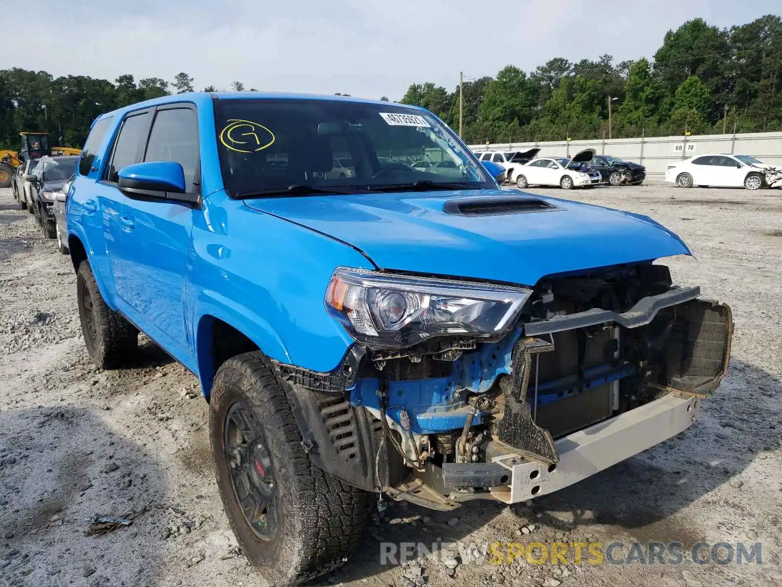 1 Photograph of a damaged car JTEBU5JR4K5690652 TOYOTA 4RUNNER 2019