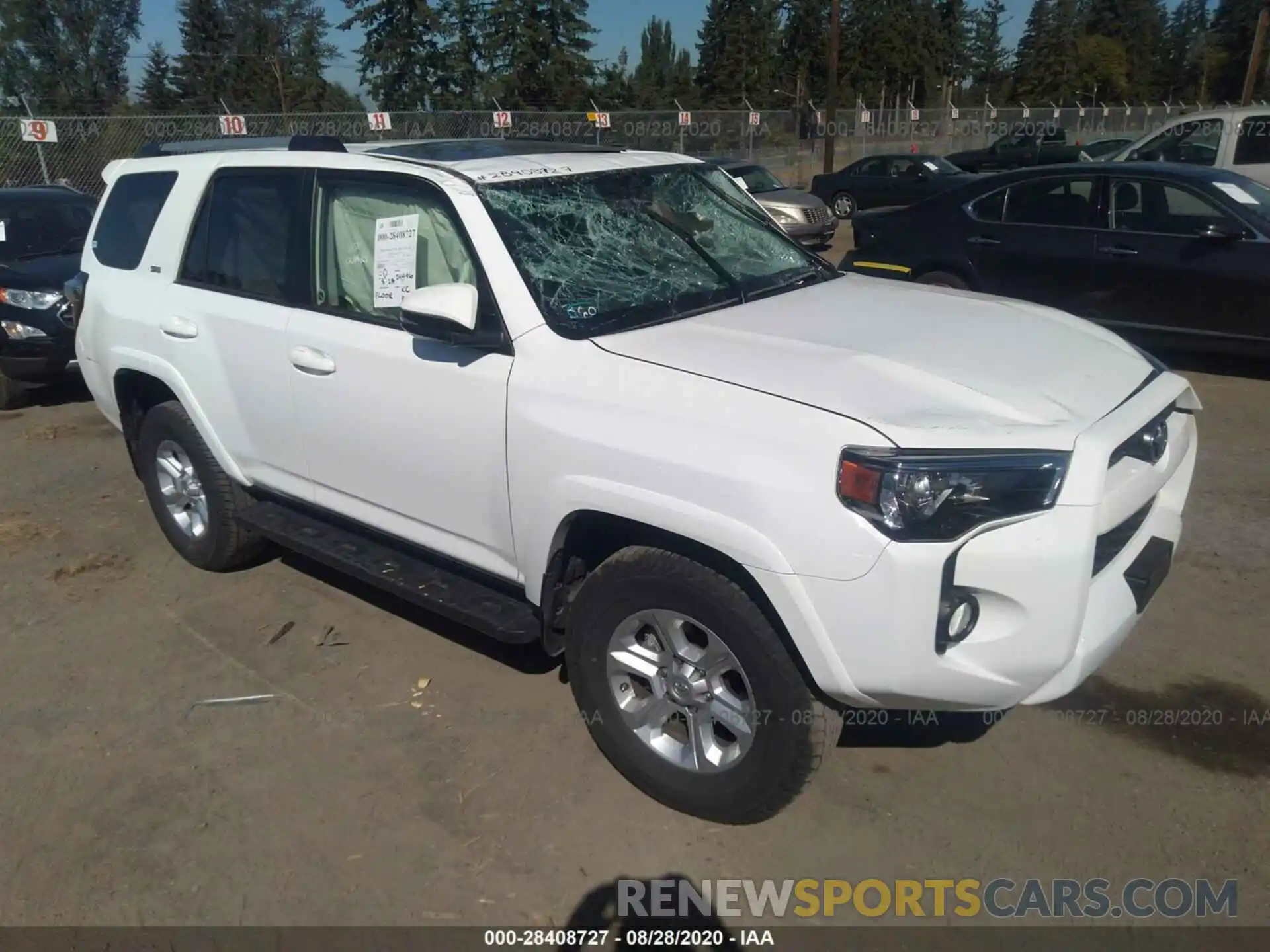 1 Photograph of a damaged car JTEBU5JR4K5692143 TOYOTA 4RUNNER 2019