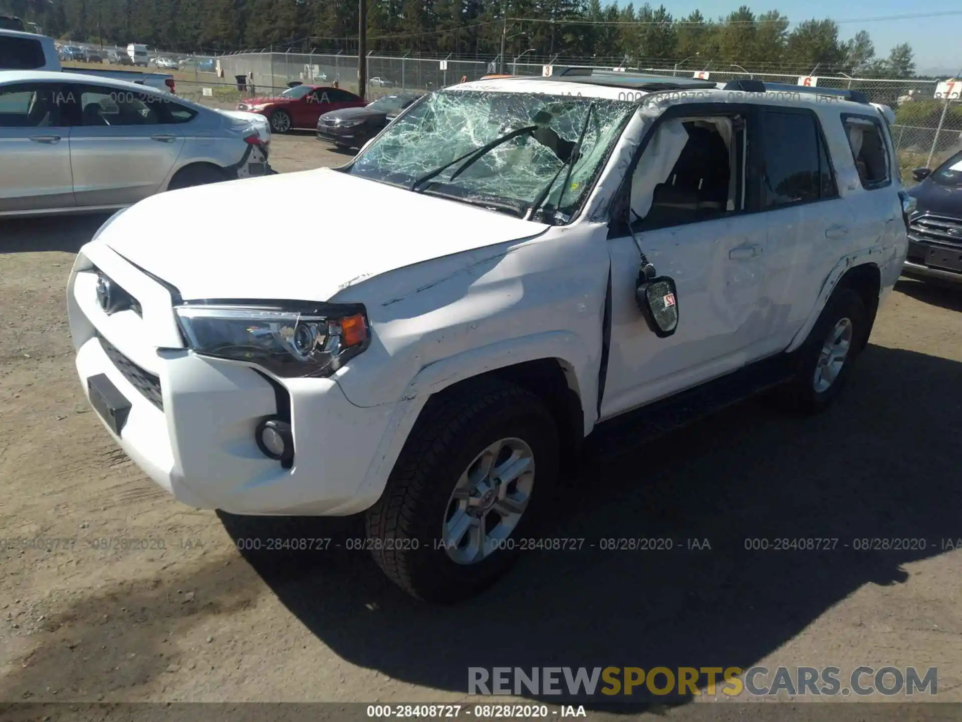 2 Photograph of a damaged car JTEBU5JR4K5692143 TOYOTA 4RUNNER 2019