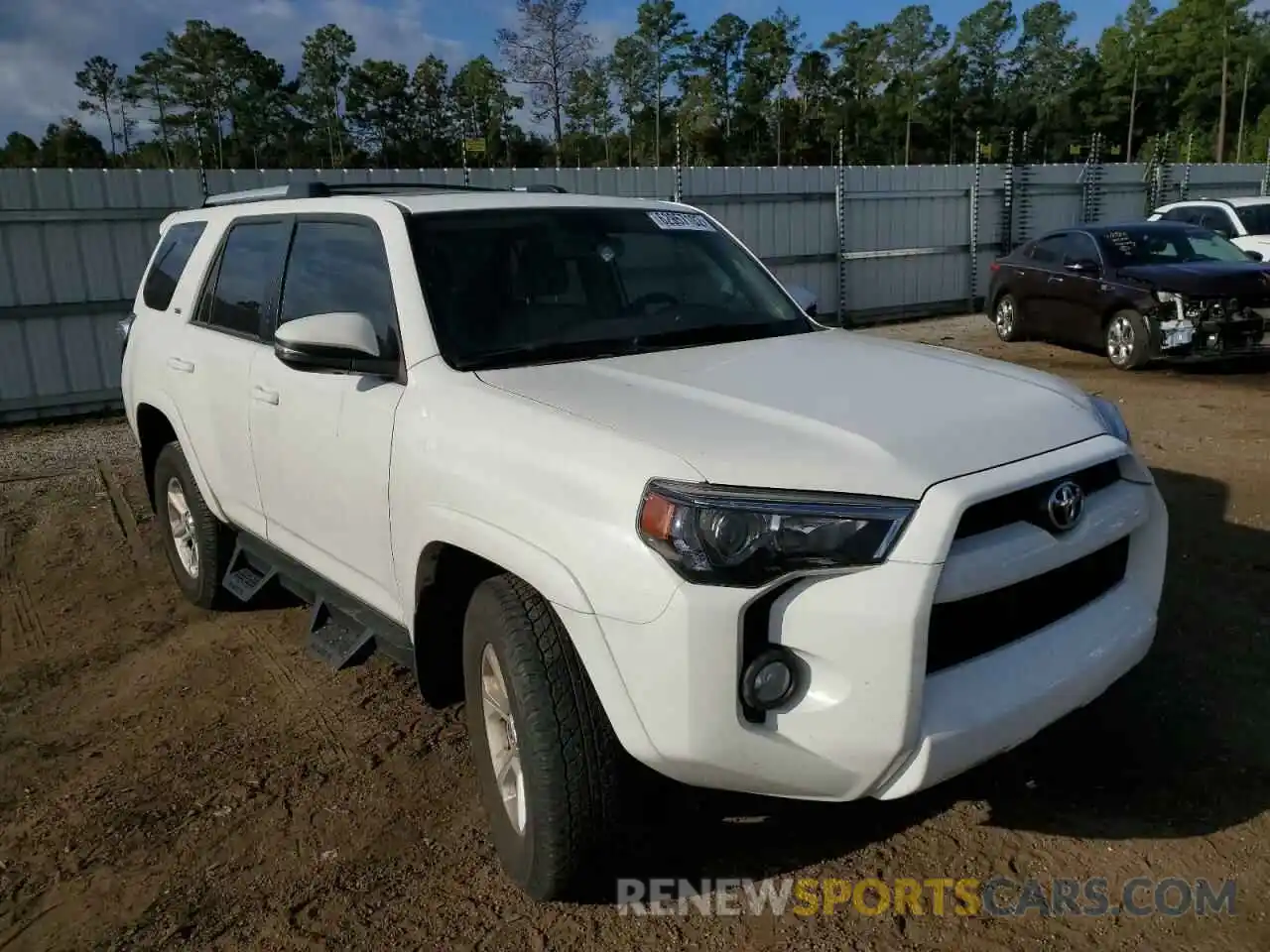 1 Photograph of a damaged car JTEBU5JR4K5705599 TOYOTA 4RUNNER 2019