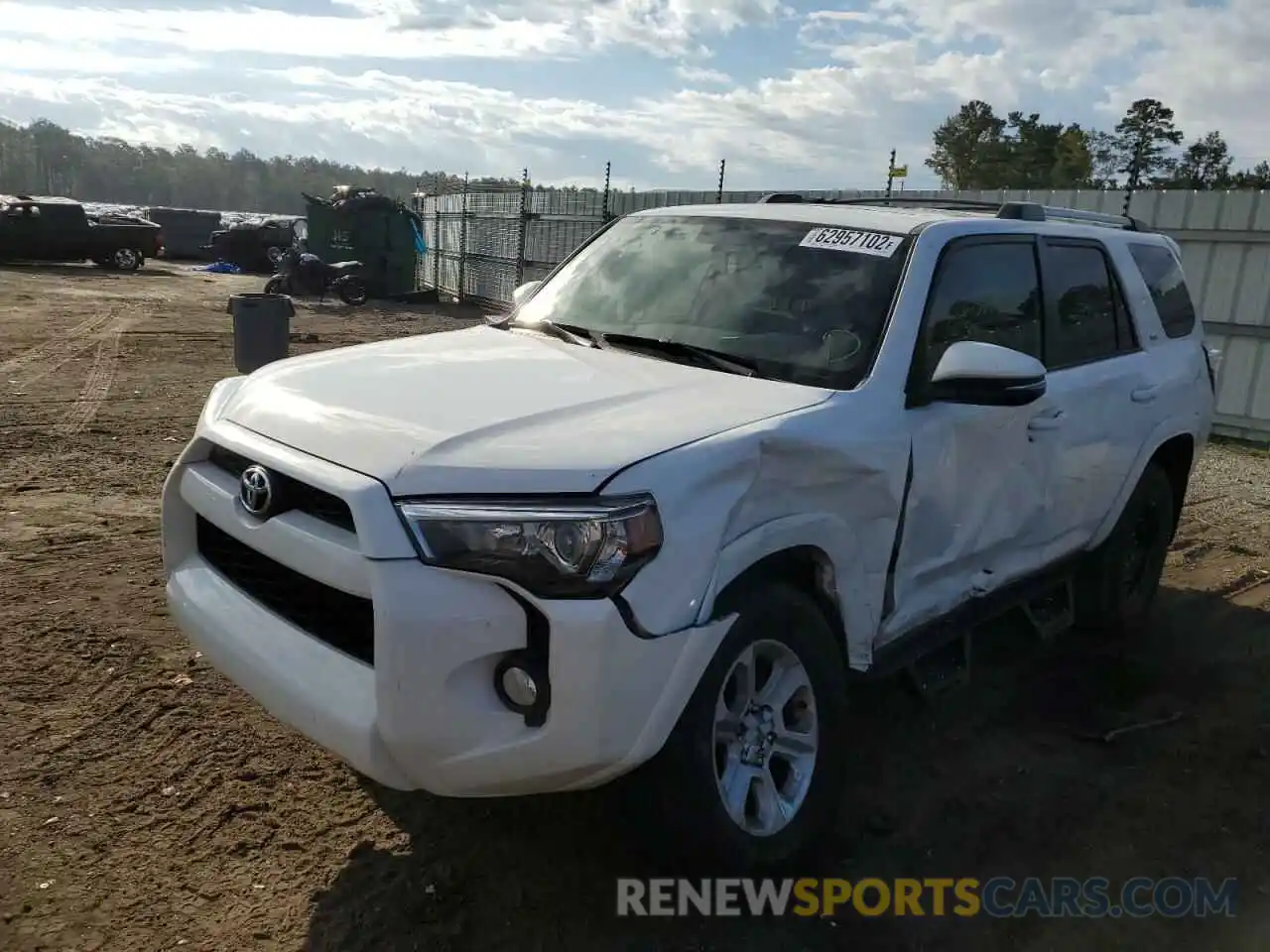 2 Photograph of a damaged car JTEBU5JR4K5705599 TOYOTA 4RUNNER 2019