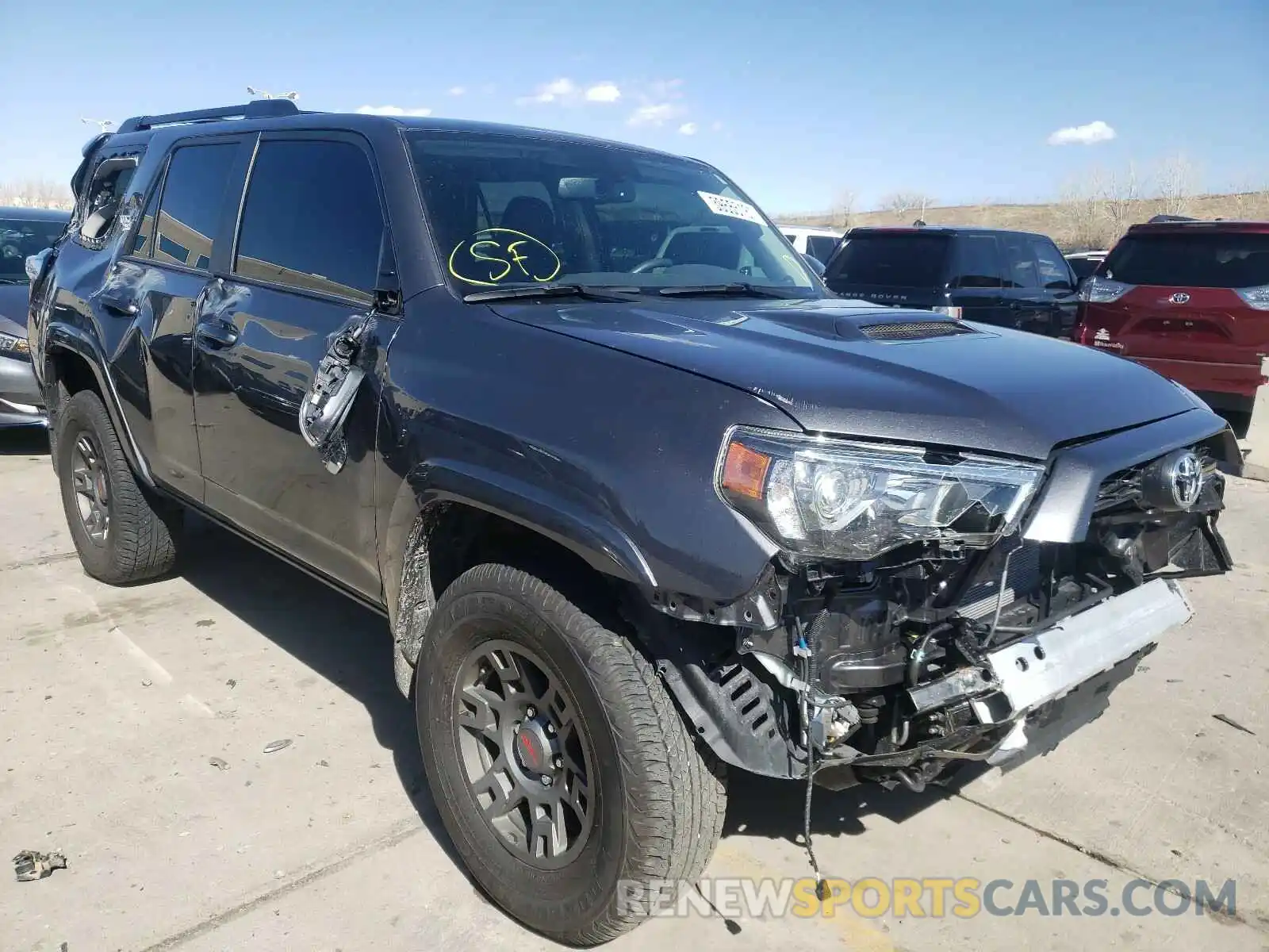 1 Photograph of a damaged car JTEBU5JR4K5716098 TOYOTA 4RUNNER 2019