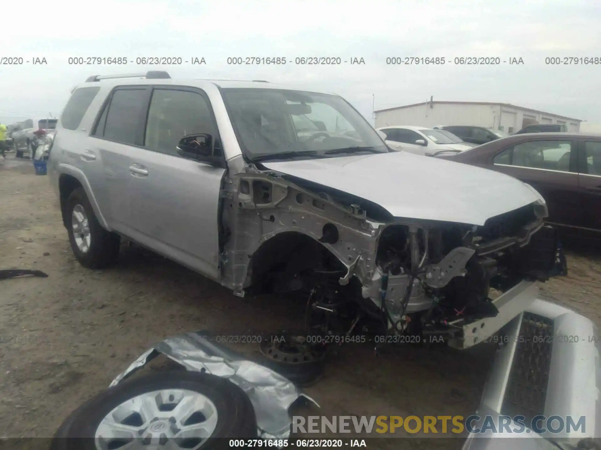 1 Photograph of a damaged car JTEBU5JR4K5716540 TOYOTA 4RUNNER 2019