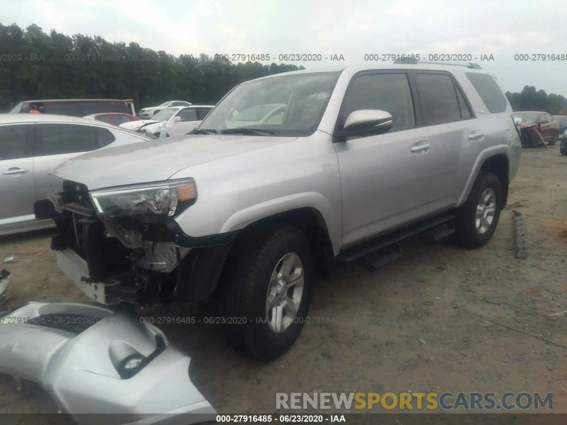 2 Photograph of a damaged car JTEBU5JR4K5716540 TOYOTA 4RUNNER 2019