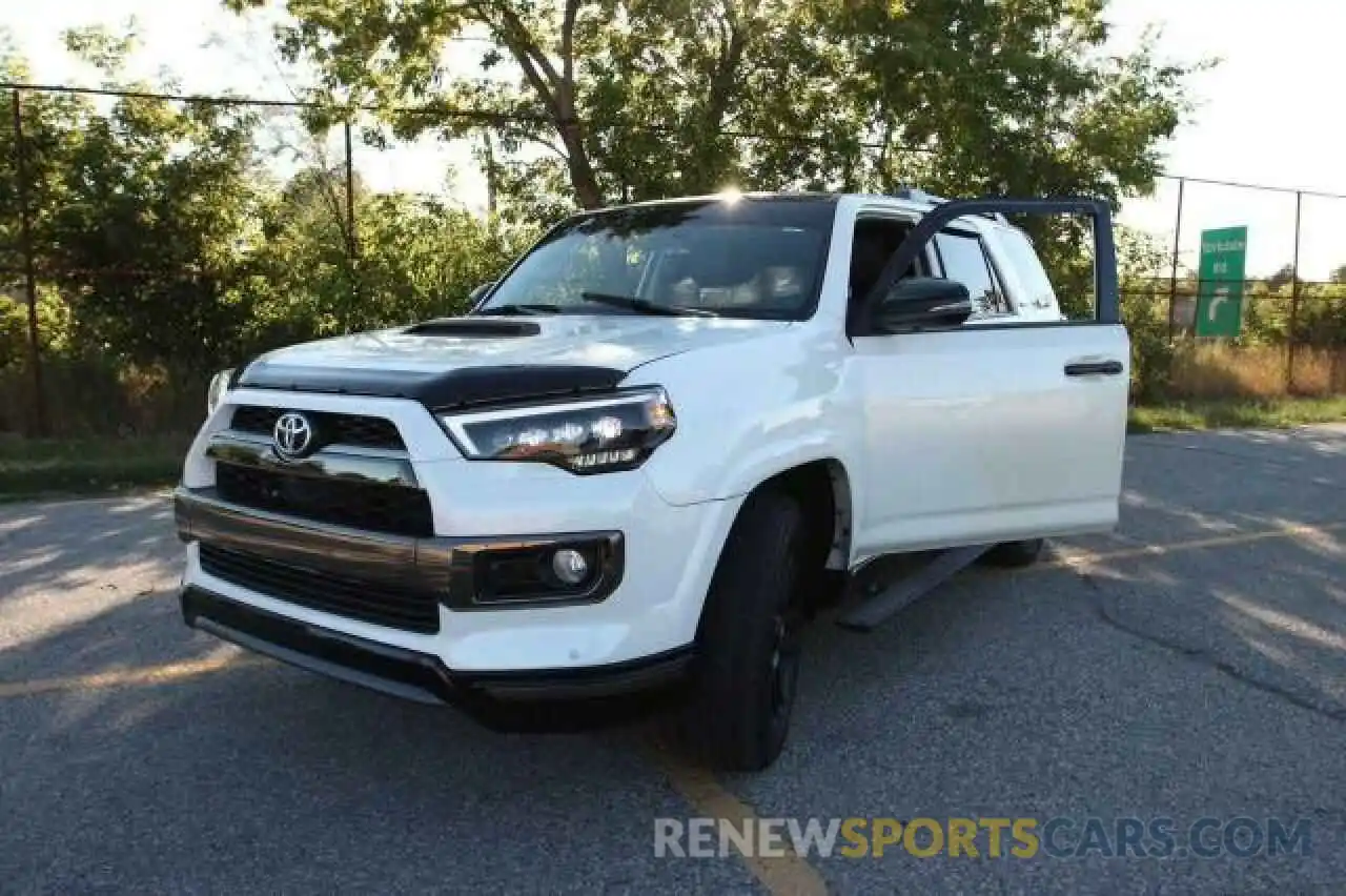 2 Photograph of a damaged car JTEBU5JR5K5612445 TOYOTA 4RUNNER 2019