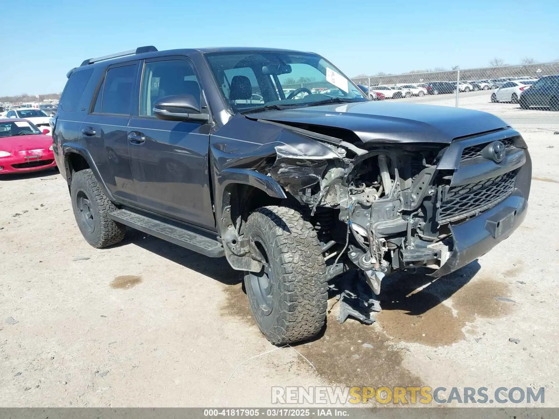 1 Photograph of a damaged car JTEBU5JR5K5616527 TOYOTA 4RUNNER 2019