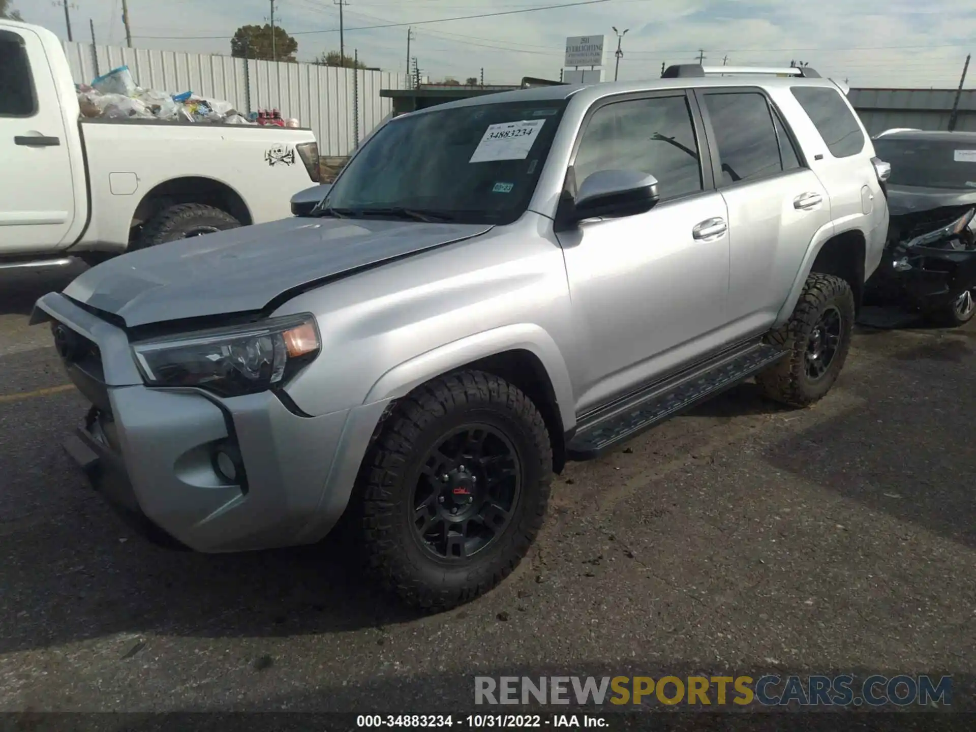 2 Photograph of a damaged car JTEBU5JR5K5619251 TOYOTA 4RUNNER 2019