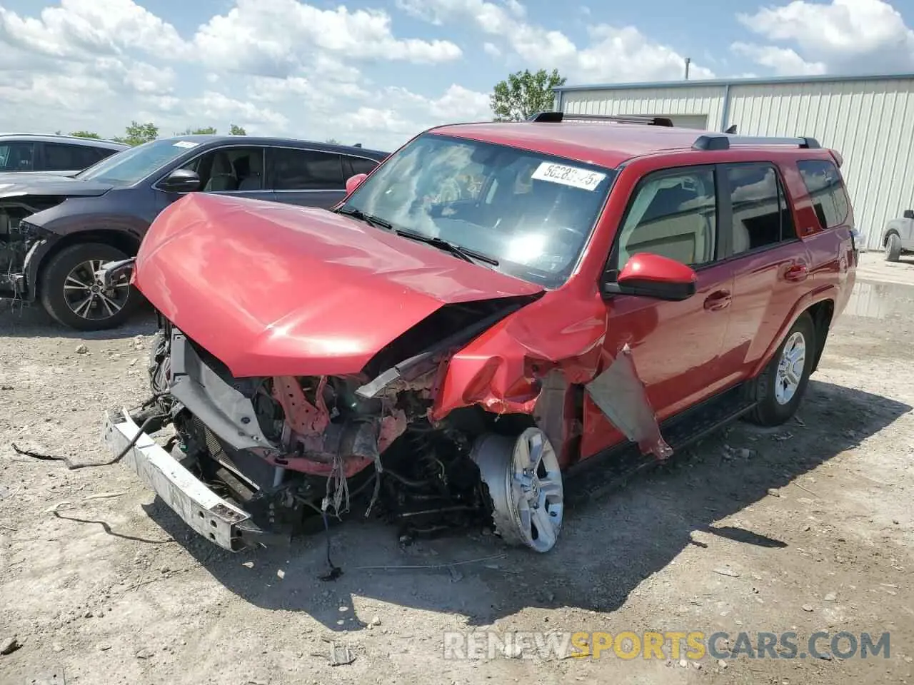 1 Photograph of a damaged car JTEBU5JR5K5640469 TOYOTA 4RUNNER 2019