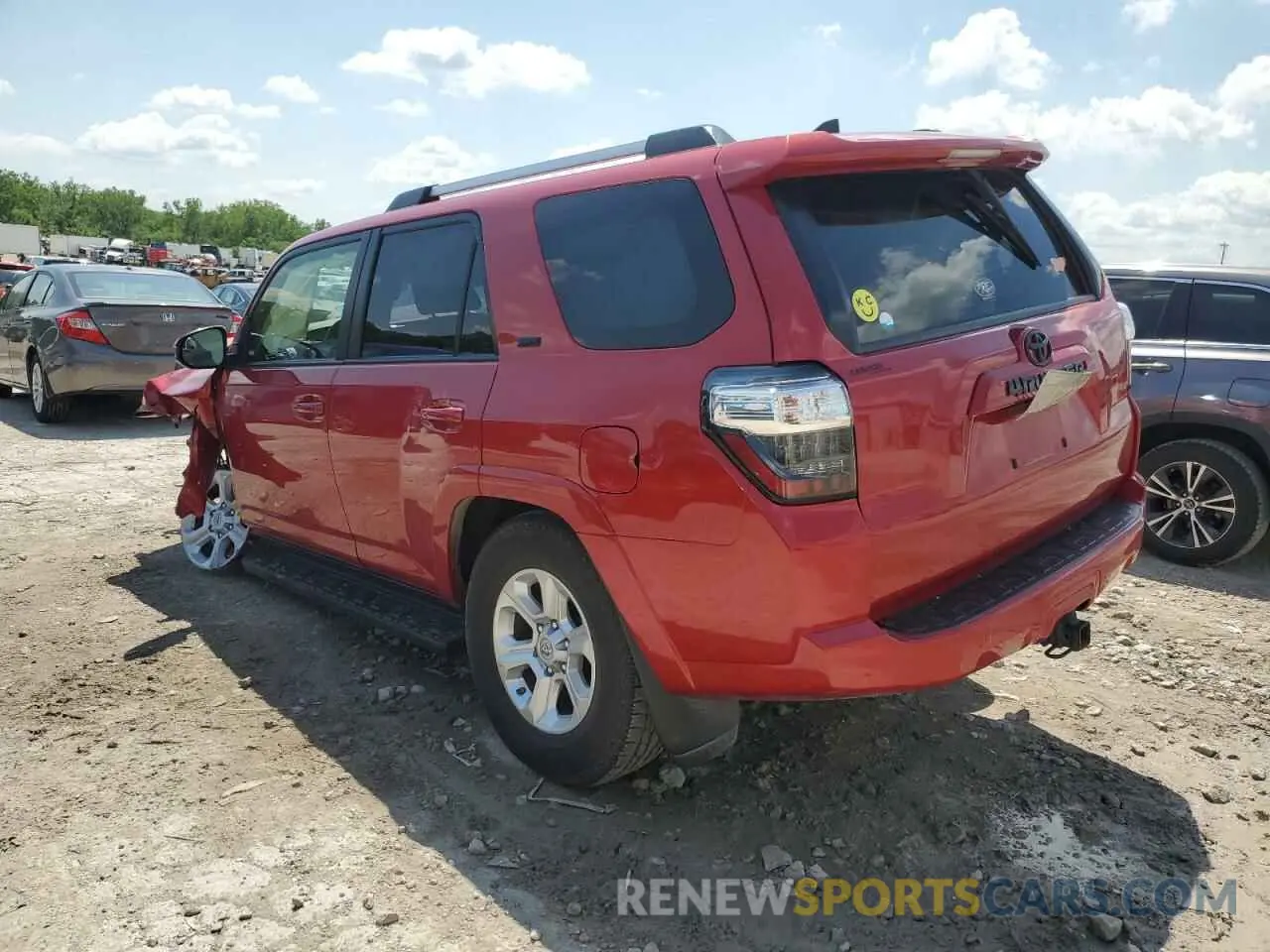 2 Photograph of a damaged car JTEBU5JR5K5640469 TOYOTA 4RUNNER 2019