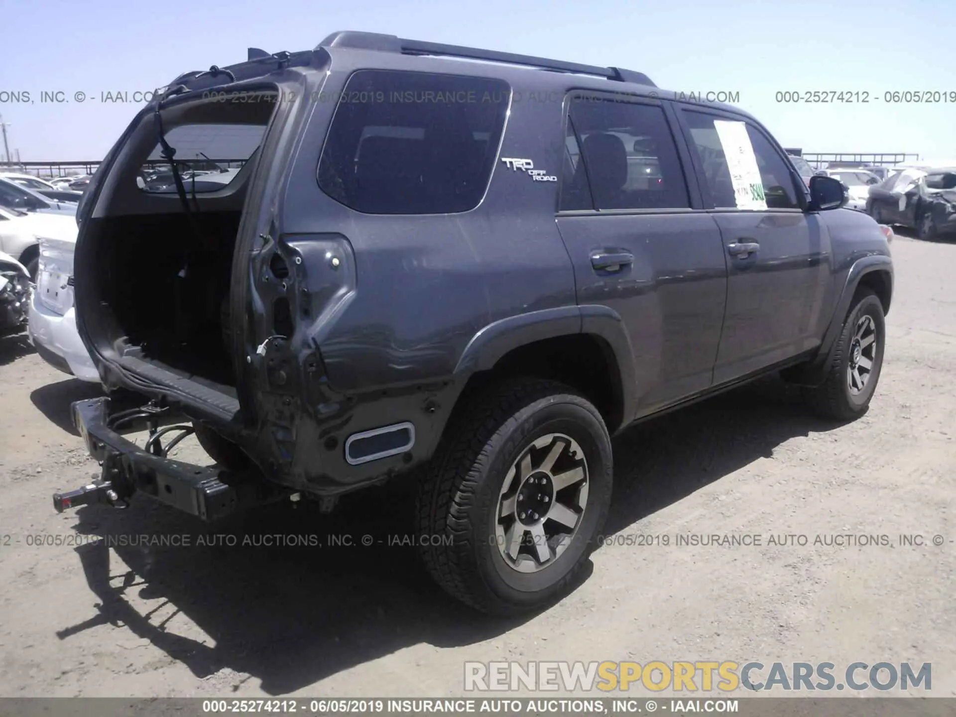 4 Photograph of a damaged car JTEBU5JR5K5654078 TOYOTA 4RUNNER 2019