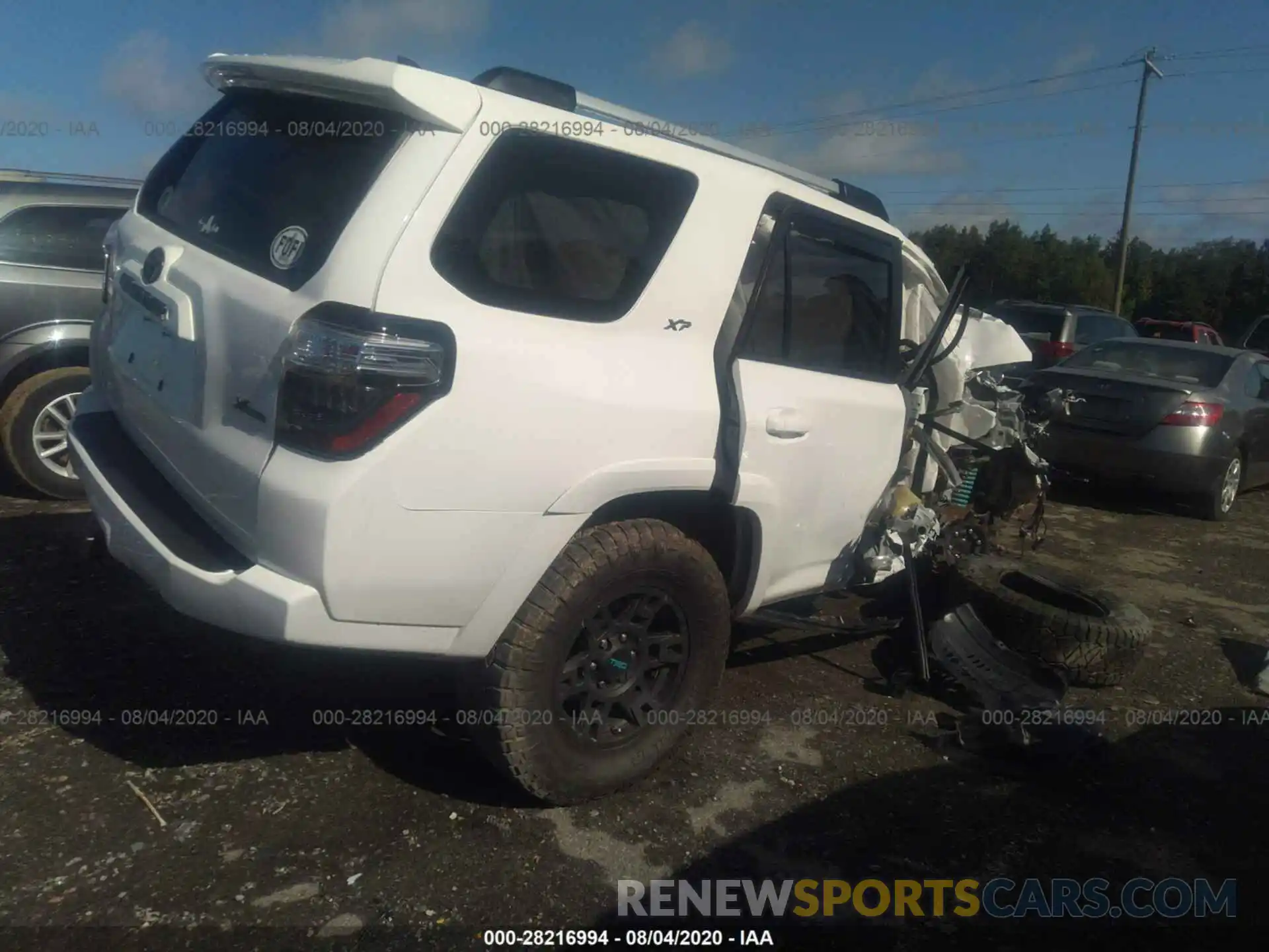 4 Photograph of a damaged car JTEBU5JR5K5691602 TOYOTA 4RUNNER 2019