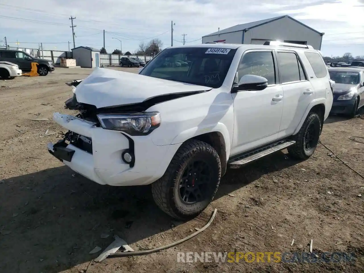 2 Photograph of a damaged car JTEBU5JR5K5692720 TOYOTA 4RUNNER 2019