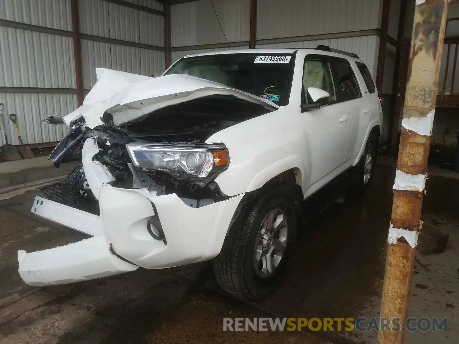 2 Photograph of a damaged car JTEBU5JR5K5692779 TOYOTA 4RUNNER 2019