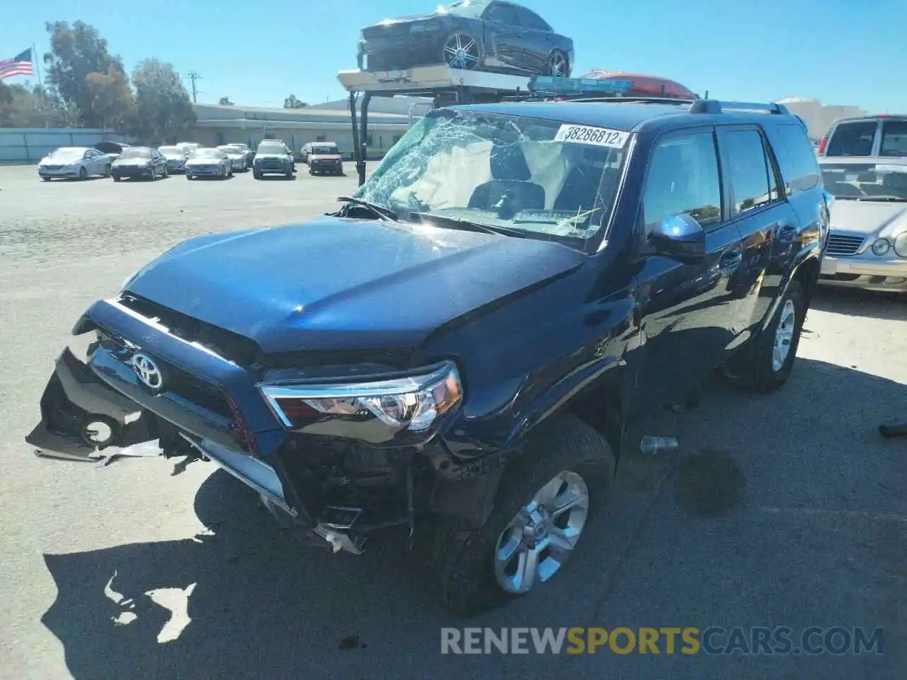 2 Photograph of a damaged car JTEBU5JR5K5720094 TOYOTA 4RUNNER 2019