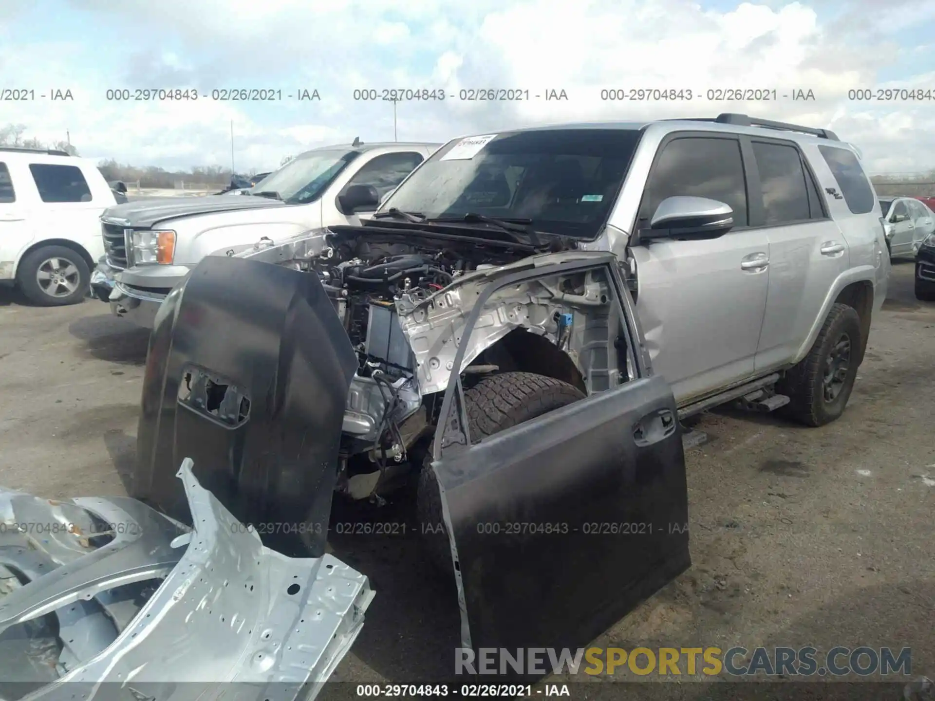 2 Photograph of a damaged car JTEBU5JR5K5727658 TOYOTA 4RUNNER 2019