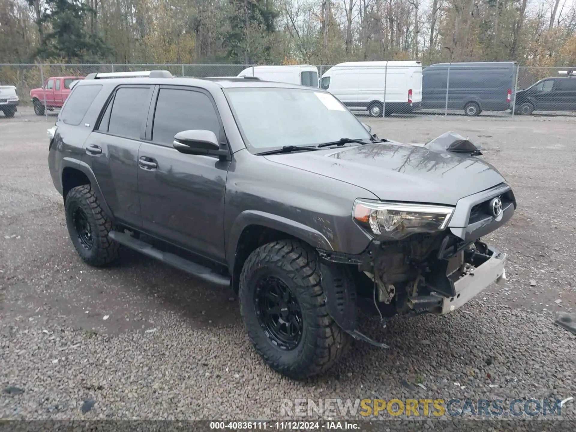 1 Photograph of a damaged car JTEBU5JR6K5614222 TOYOTA 4RUNNER 2019