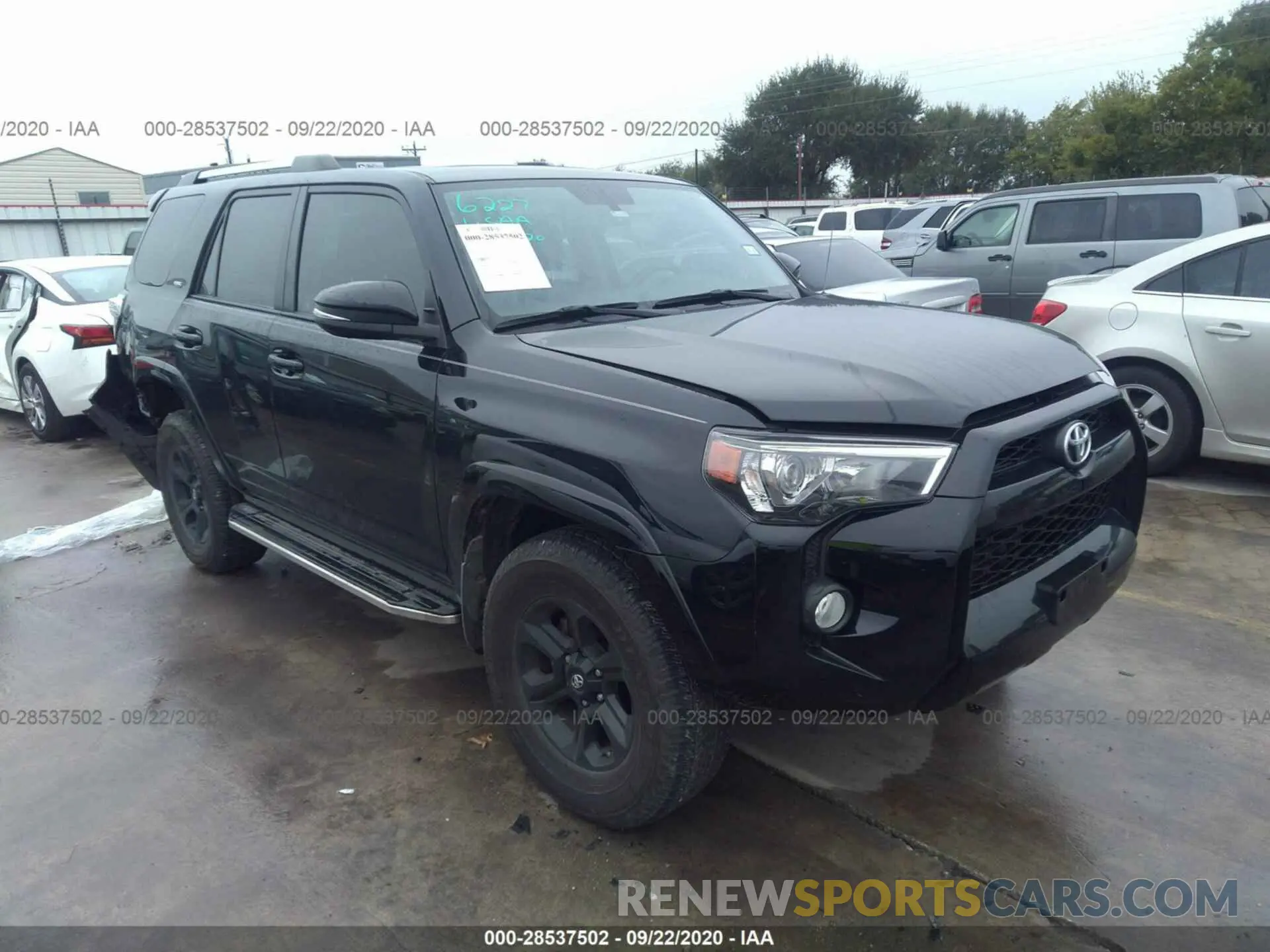 1 Photograph of a damaged car JTEBU5JR6K5614737 TOYOTA 4RUNNER 2019