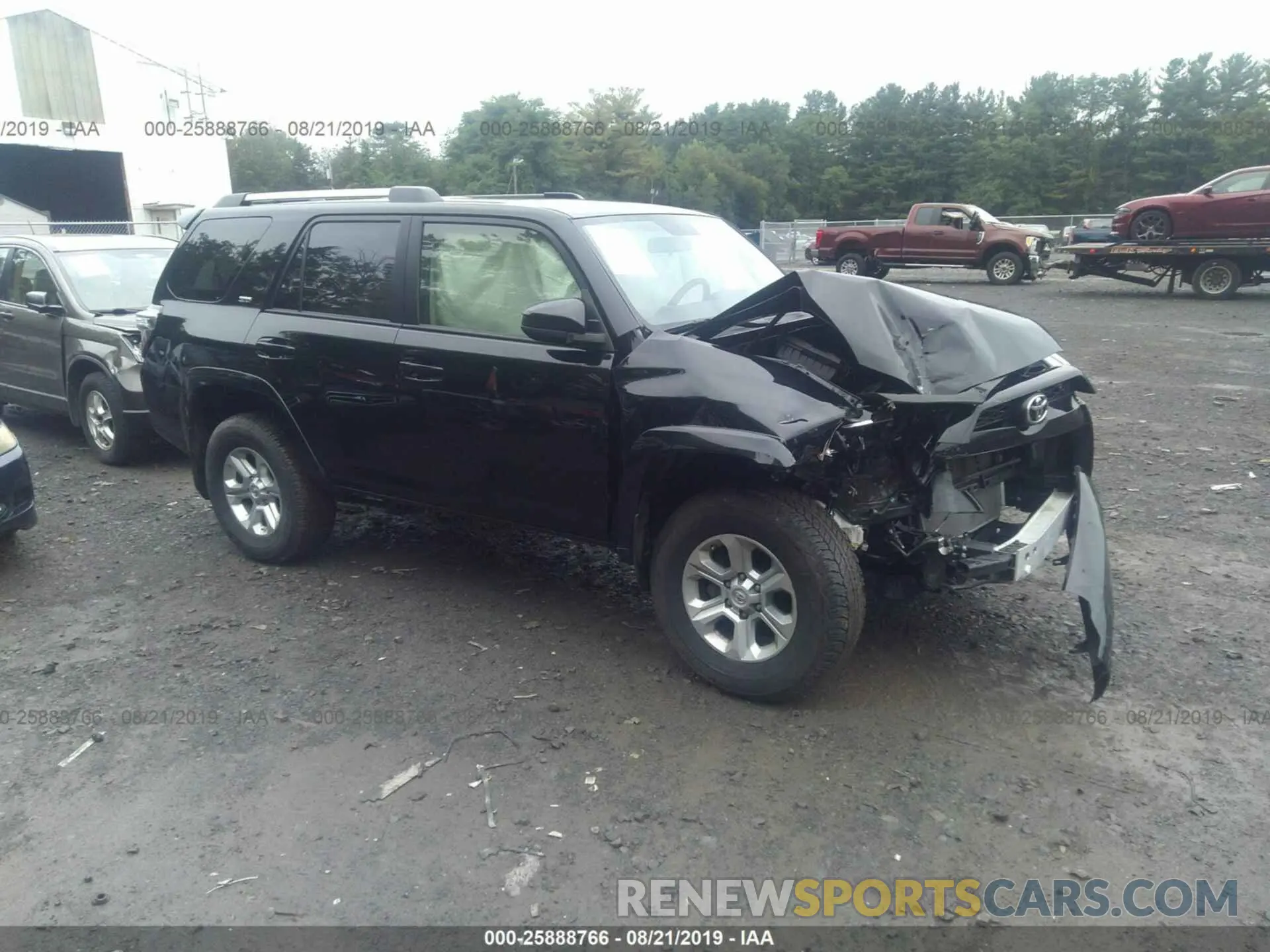 1 Photograph of a damaged car JTEBU5JR6K5615371 TOYOTA 4RUNNER 2019