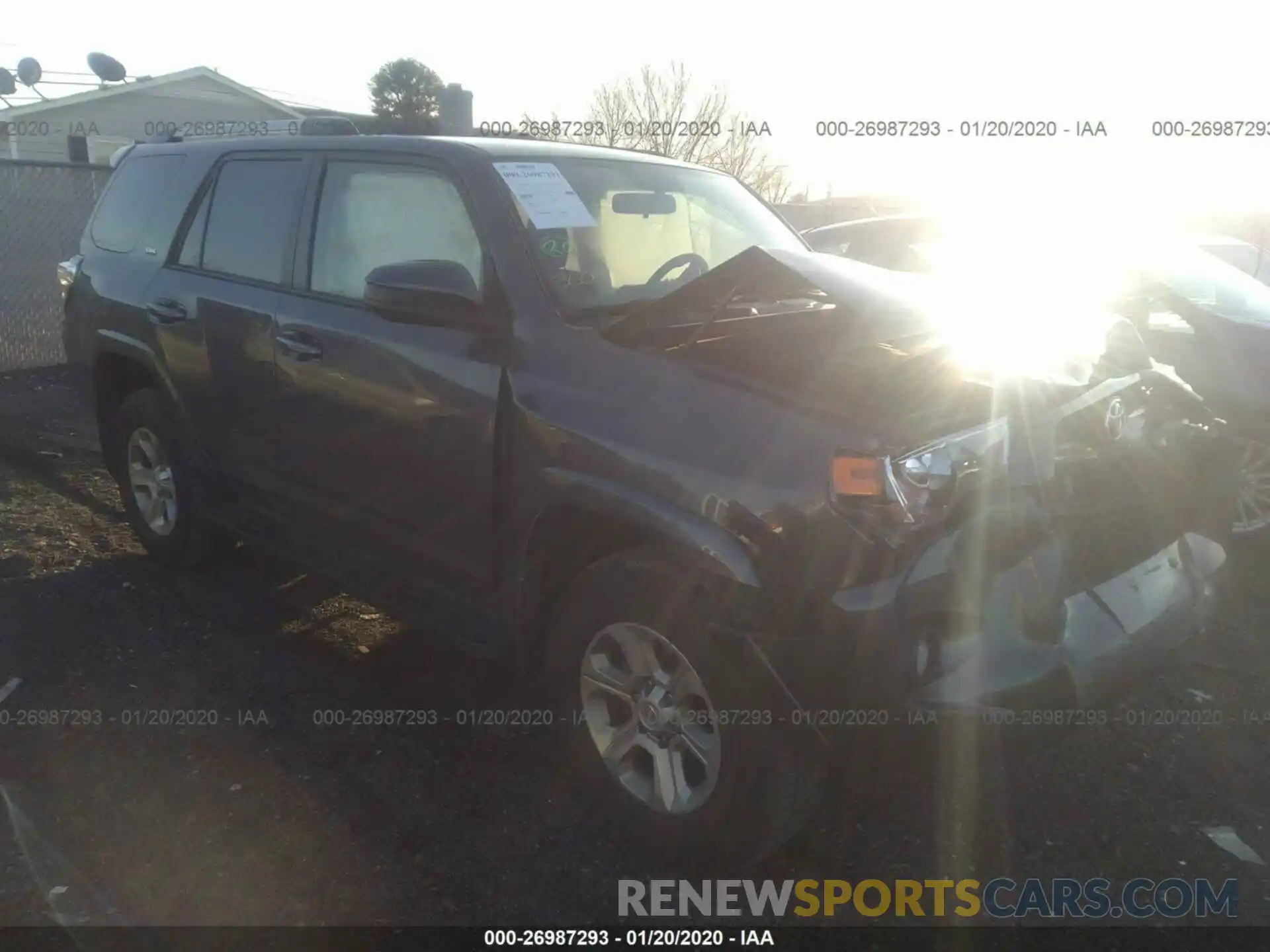 1 Photograph of a damaged car JTEBU5JR6K5618318 TOYOTA 4RUNNER 2019