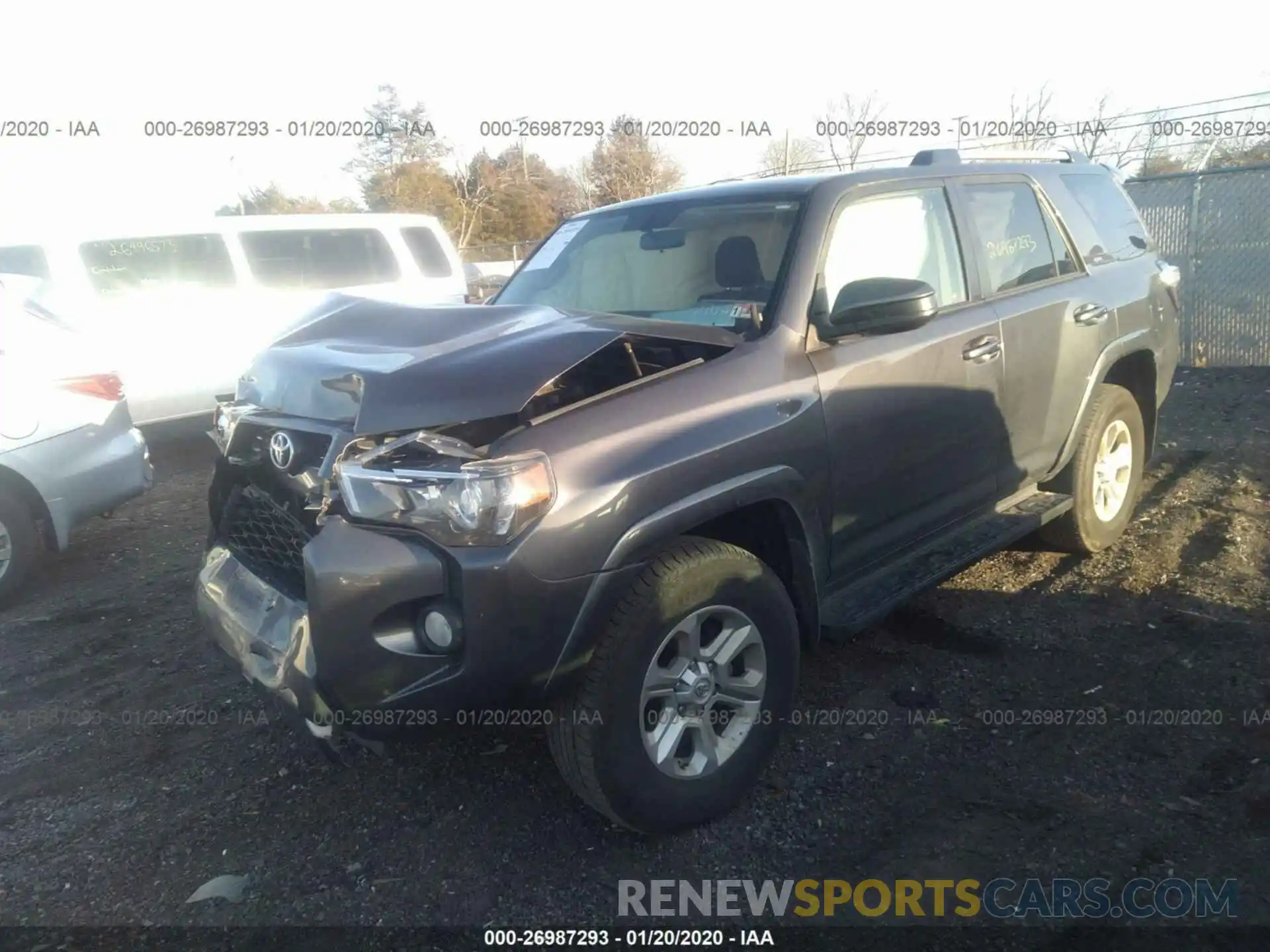 2 Photograph of a damaged car JTEBU5JR6K5618318 TOYOTA 4RUNNER 2019