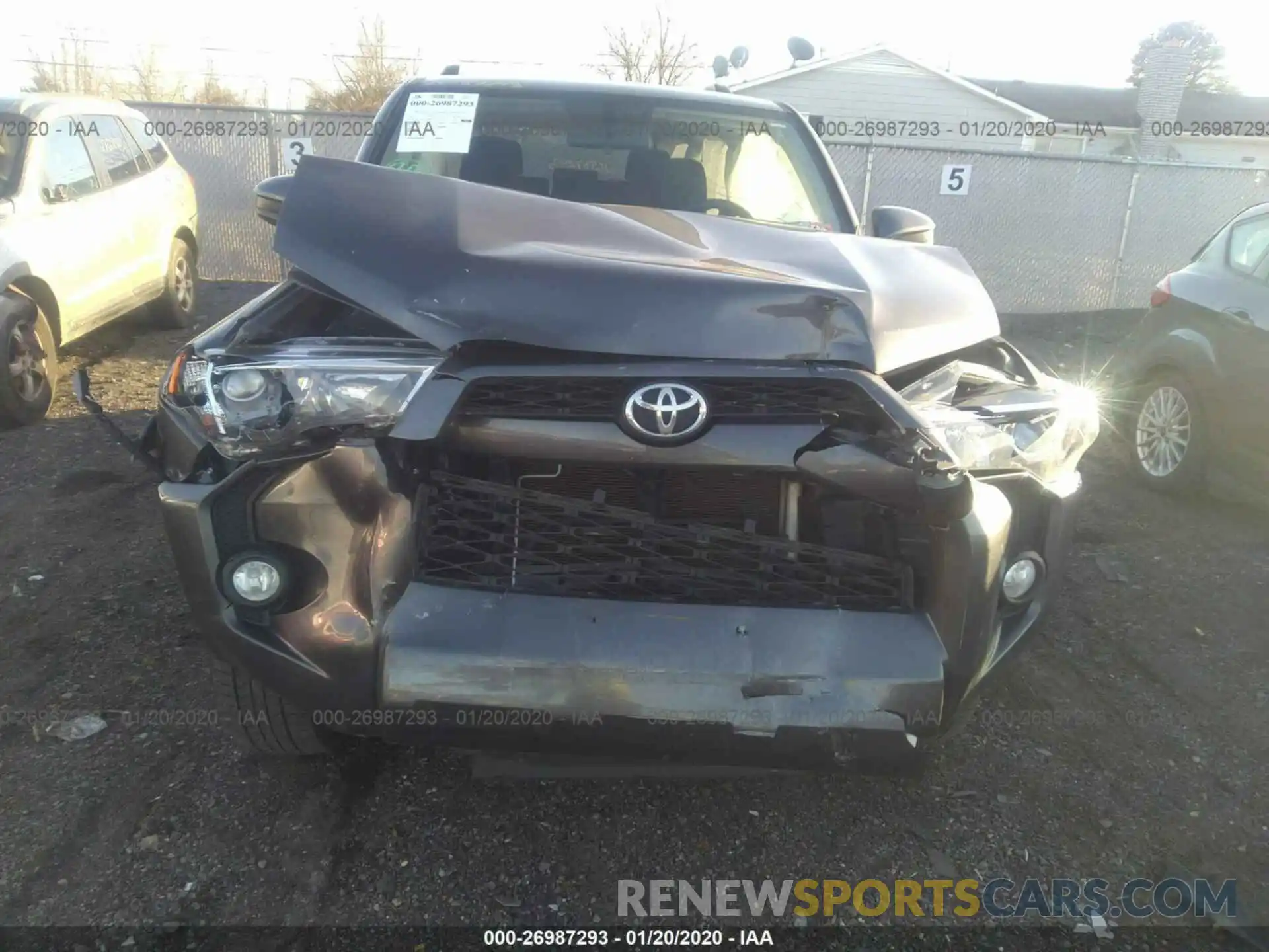 6 Photograph of a damaged car JTEBU5JR6K5618318 TOYOTA 4RUNNER 2019