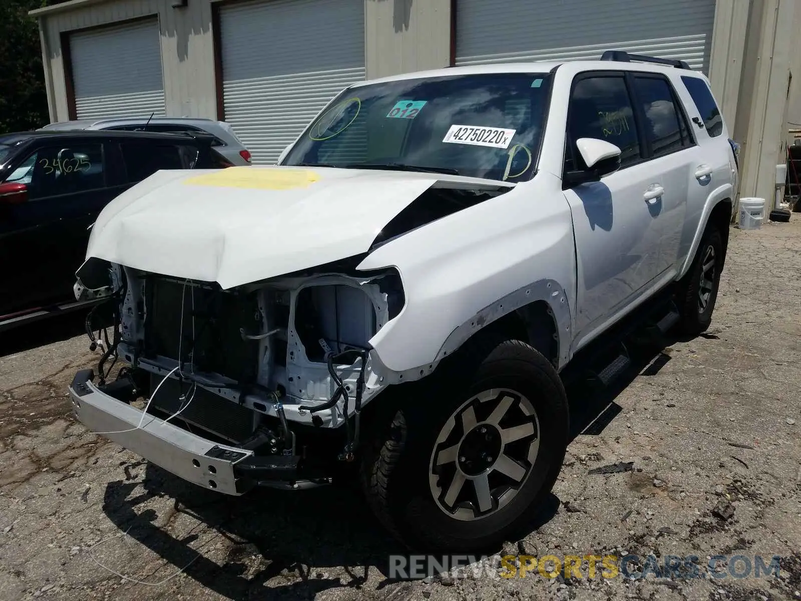2 Photograph of a damaged car JTEBU5JR6K5635863 TOYOTA 4RUNNER 2019