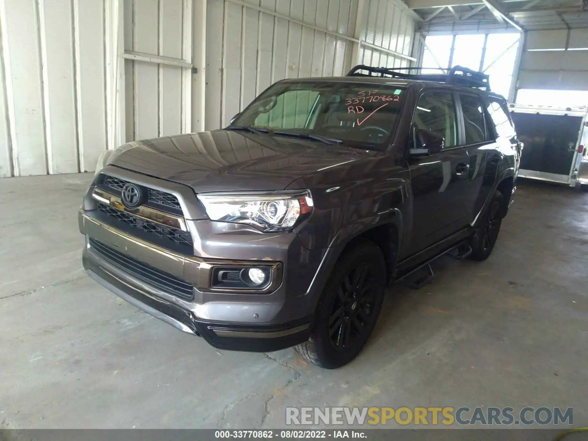 2 Photograph of a damaged car JTEBU5JR6K5652050 TOYOTA 4RUNNER 2019