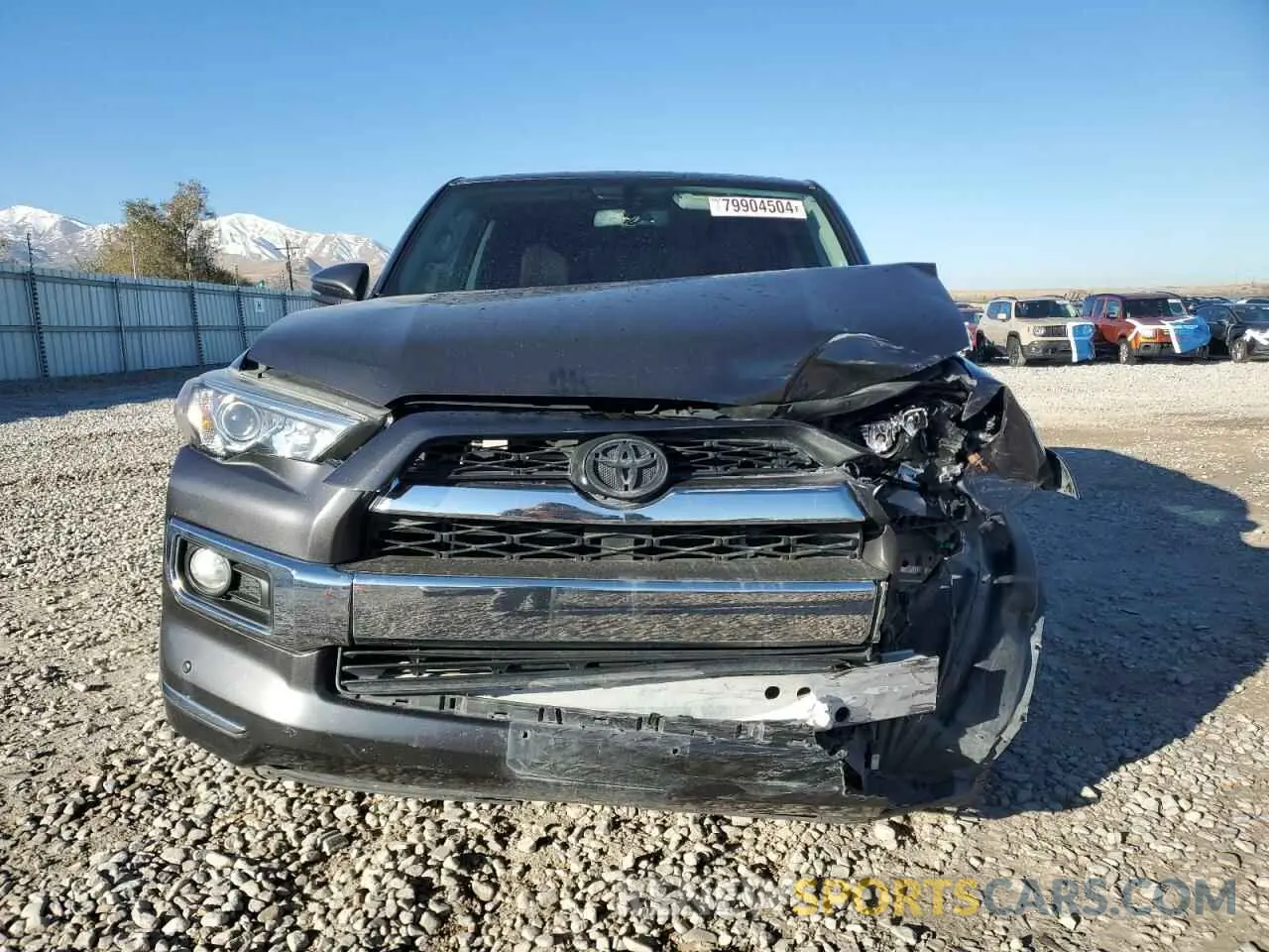 5 Photograph of a damaged car JTEBU5JR6K5653912 TOYOTA 4RUNNER 2019