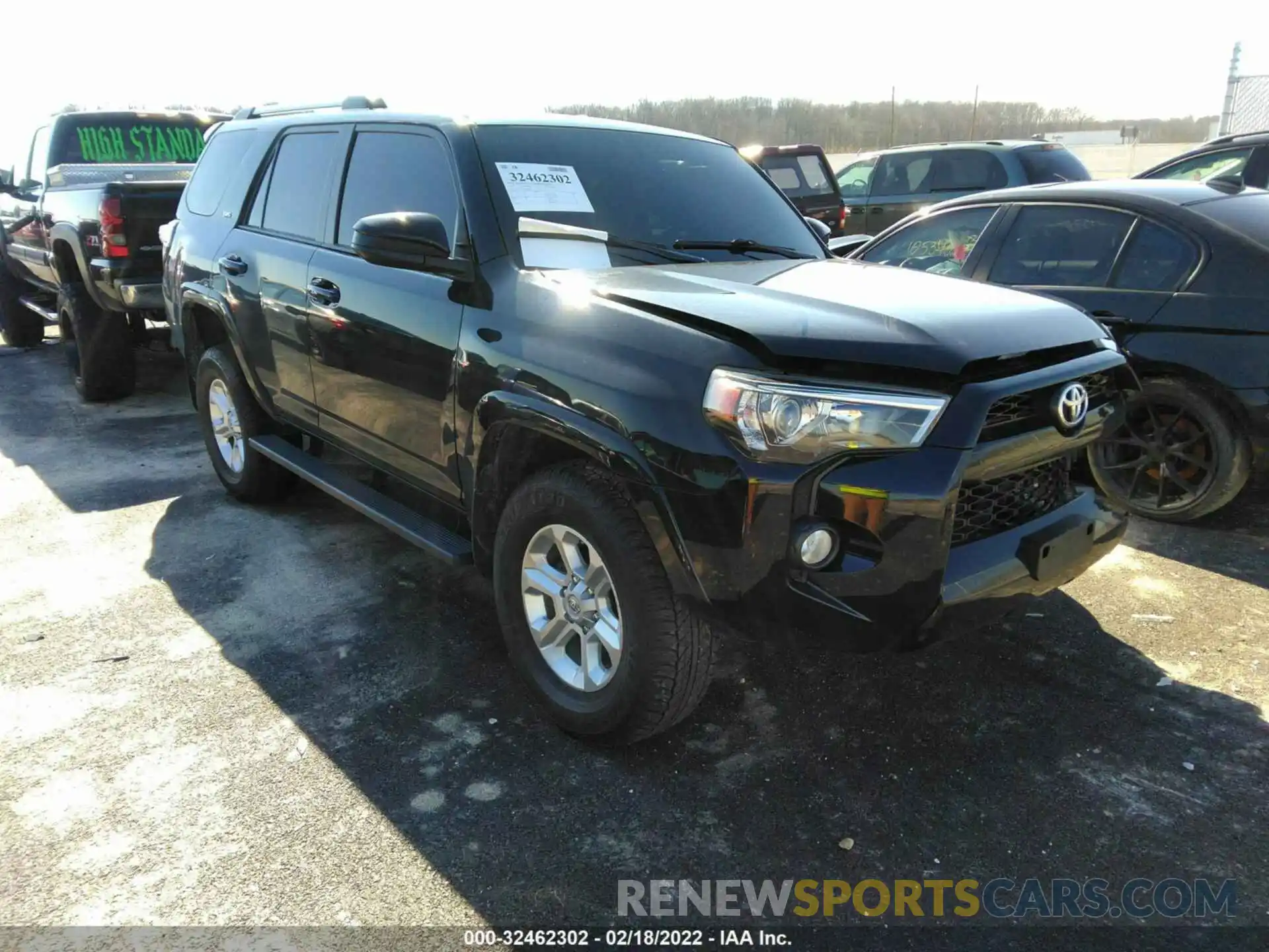 1 Photograph of a damaged car JTEBU5JR6K5669236 TOYOTA 4RUNNER 2019