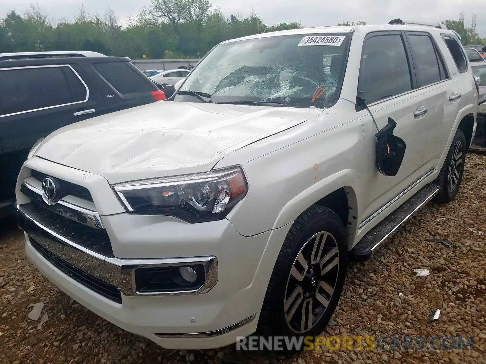 2 Photograph of a damaged car JTEBU5JR6K5696629 TOYOTA 4RUNNER 2019