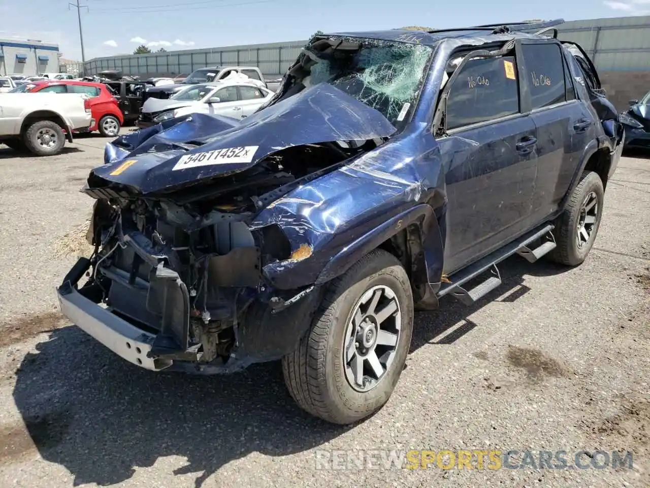 2 Photograph of a damaged car JTEBU5JR6K5701828 TOYOTA 4RUNNER 2019